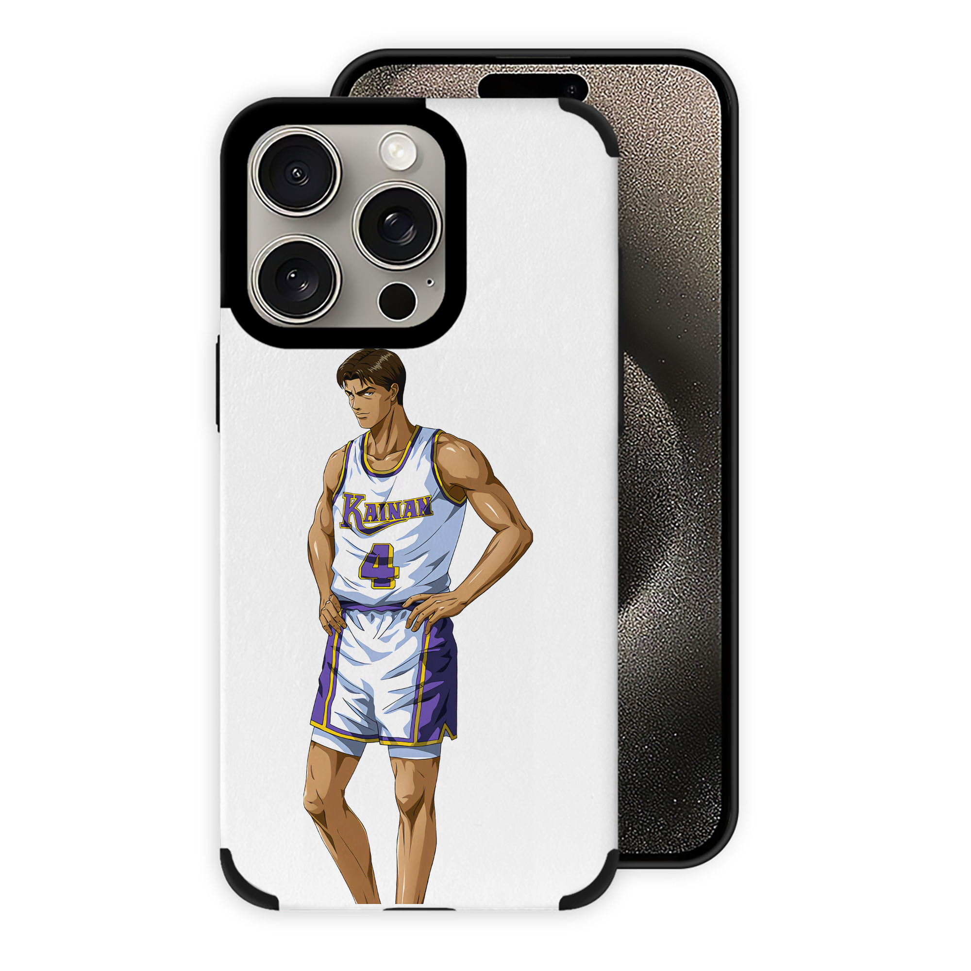 （画像用） SLAM DUNK／スラムダンク 【iPhone15ProMax対応】 PUレザー スマホケース 耐衝撃＆黄変防止