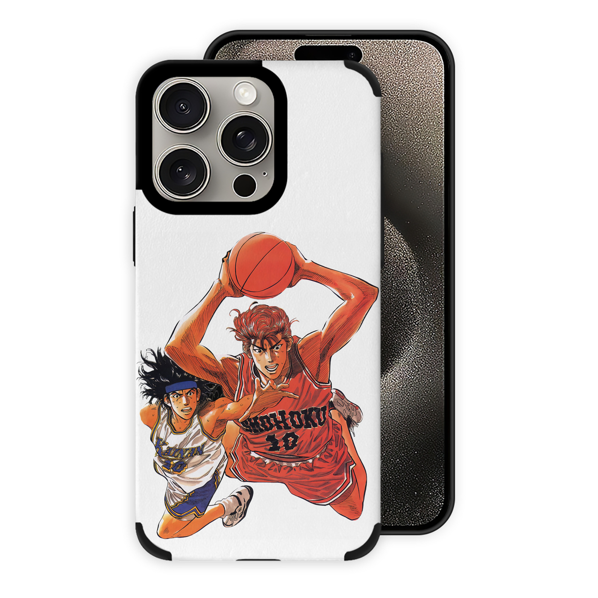 （画像用） SLAM DUNK／スラムダンク 【iPhone15ProMax対応】 PUレザー スマホケース 耐衝撃＆黄変防止