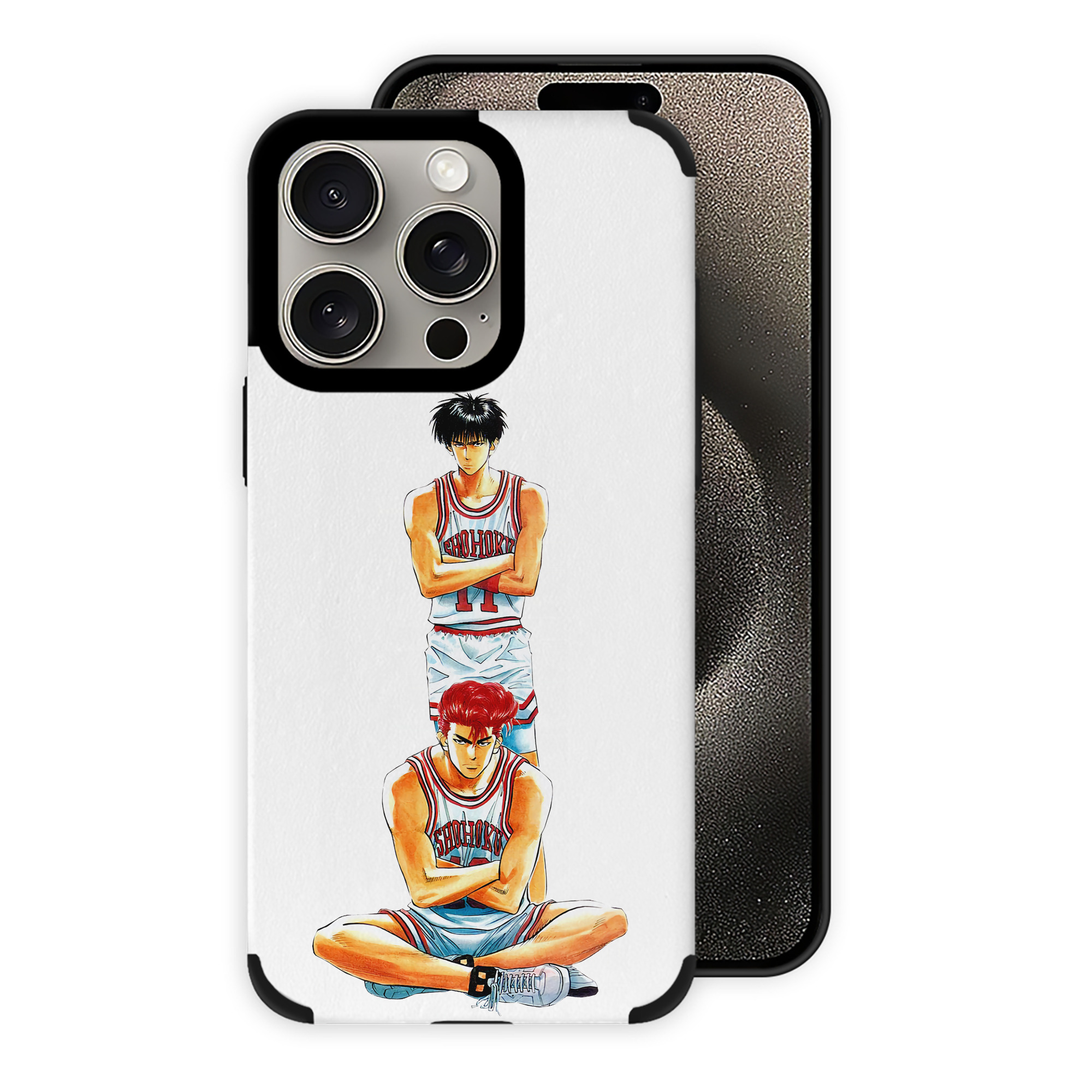 （画像用） SLAM DUNK／スラムダンク 【iPhone15ProMax対応】 PUレザー スマホケース 耐衝撃＆黄変防止