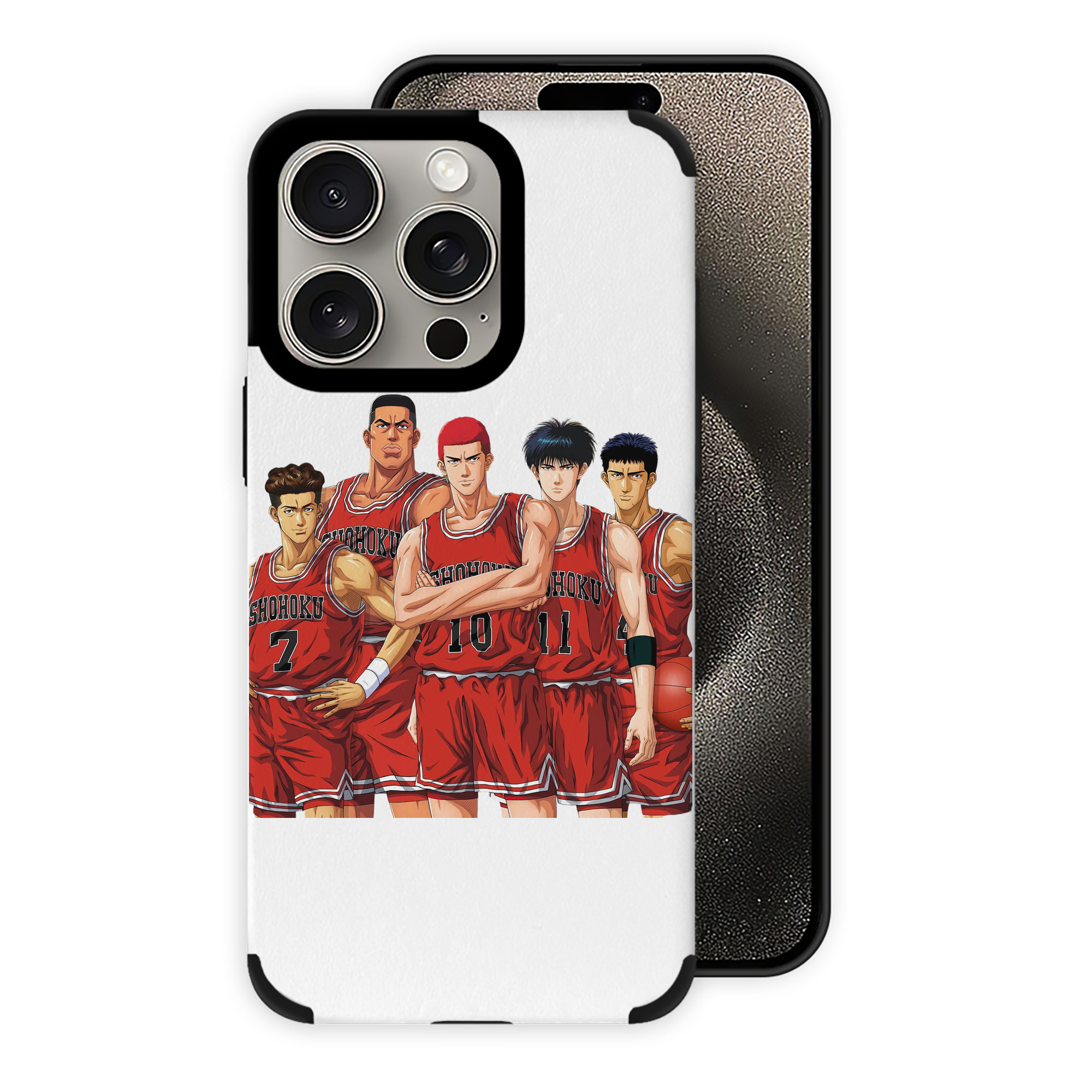 （画像用） SLAM DUNK／スラムダンク 【iPhone15ProMax対応】 PUレザー スマホケース 耐衝撃＆黄変防止