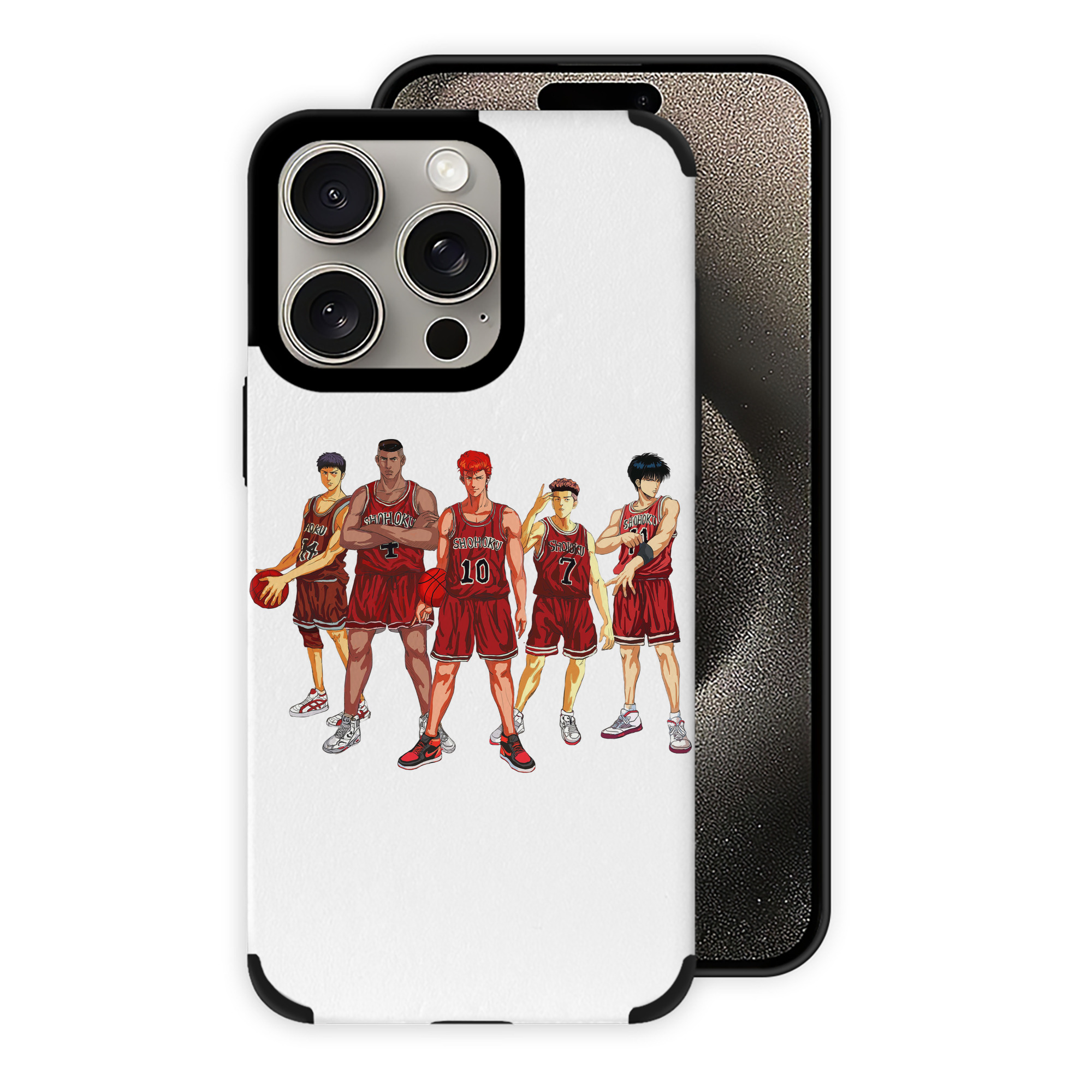（画像用） SLAM DUNK／スラムダンク 【iPhone15ProMax対応】 PUレザー スマホケース 耐衝撃＆黄変防止