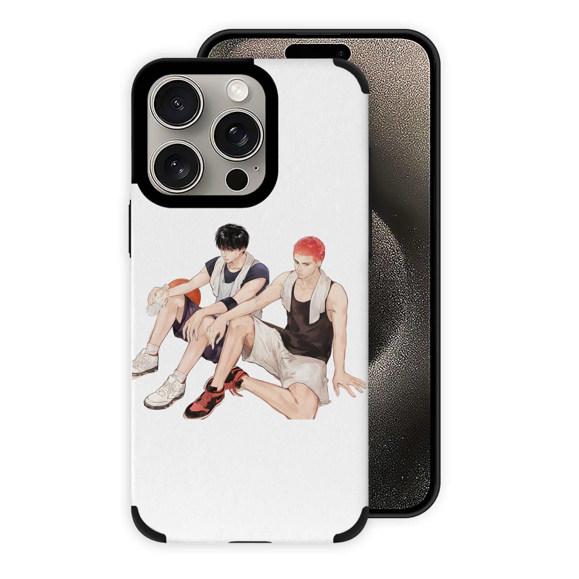 （画像用） SLAM DUNK／スラムダンク 【iPhone15ProMax対応】 PUレザー スマホケース 耐衝撃＆黄変防止