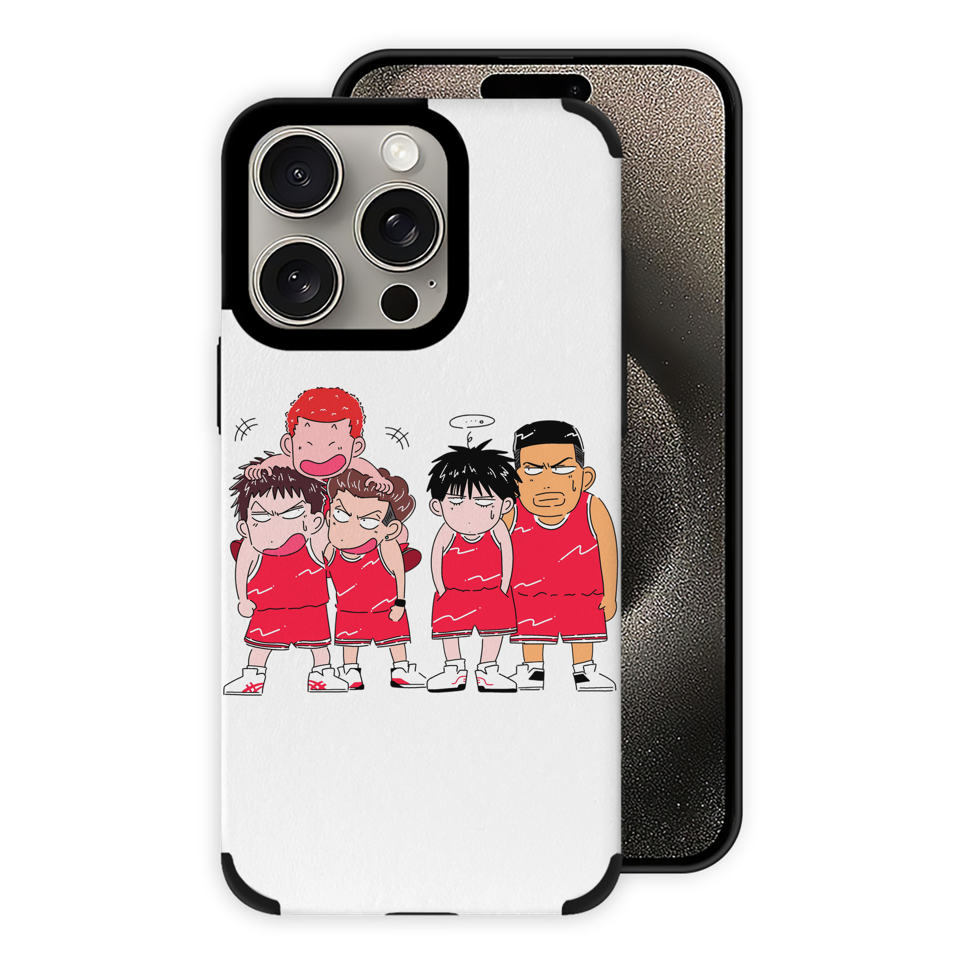 （画像用） SLAM DUNK／スラムダンク 【iPhone15ProMax対応】 PUレザー スマホケース 耐衝撃＆黄変防止