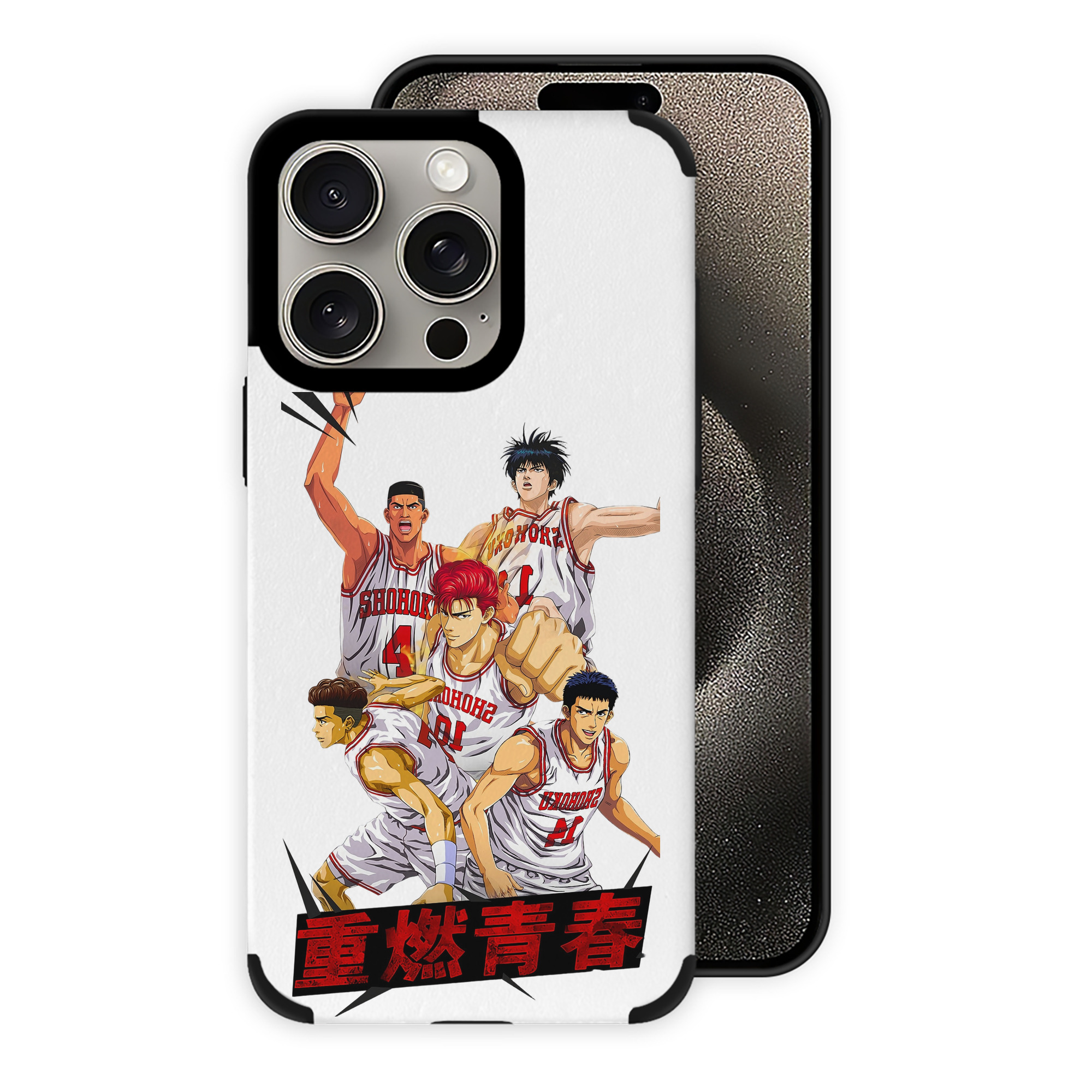 （画像用） SLAM DUNK／スラムダンク 【iPhone15ProMax対応】 PUレザー スマホケース 耐衝撃＆黄変防止