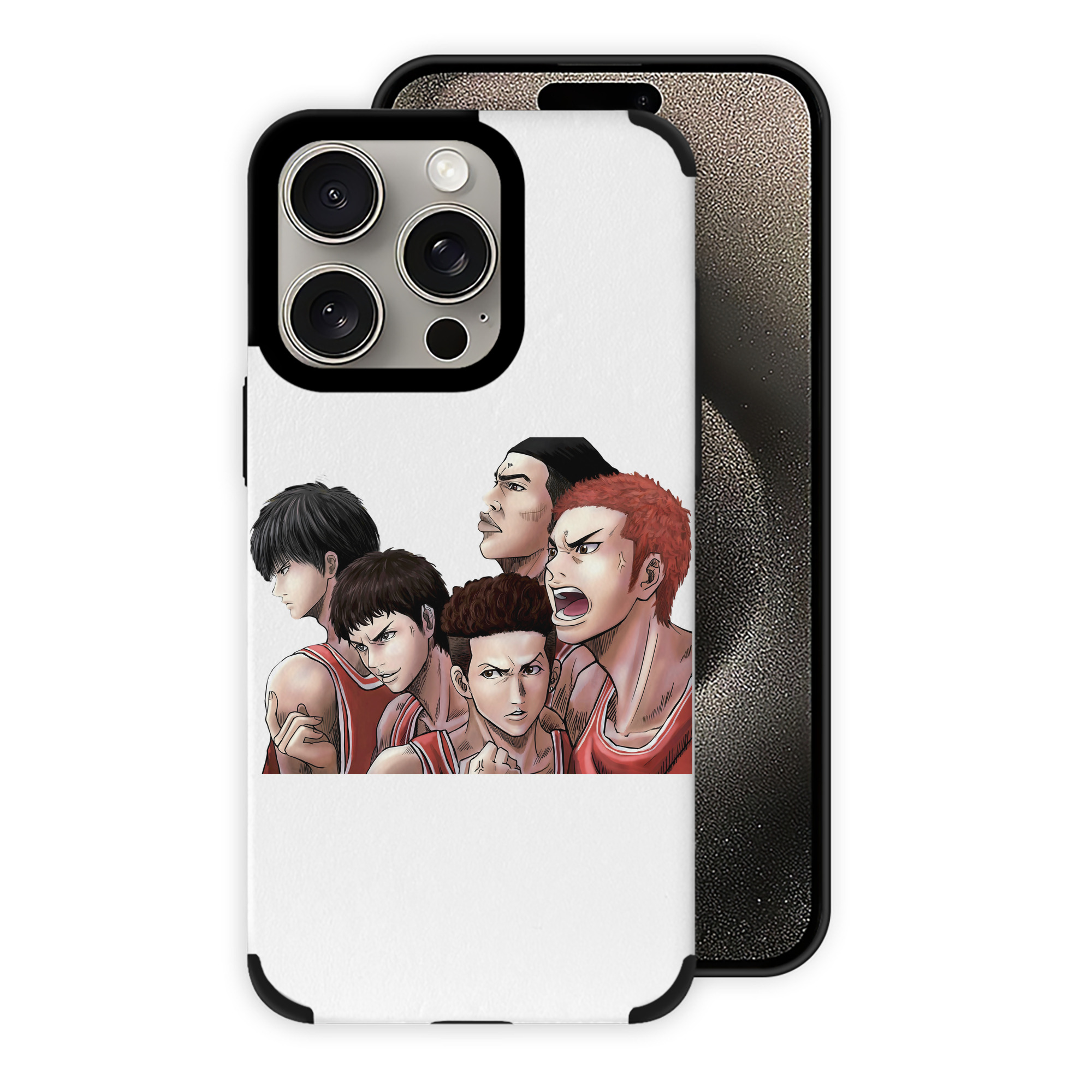 （画像用） SLAM DUNK／スラムダンク 【iPhone15ProMax対応】 PUレザー スマホケース 耐衝撃＆黄変防止
