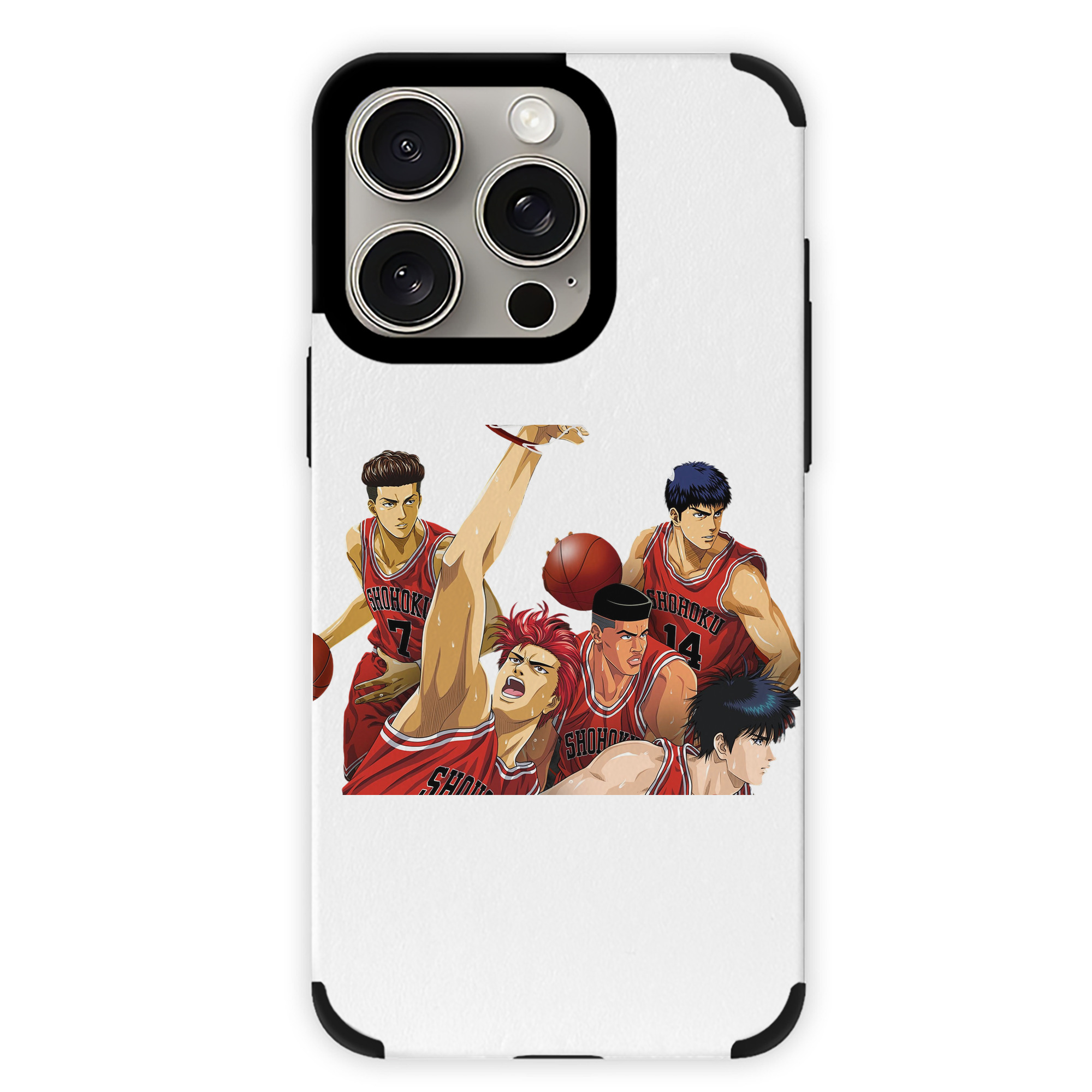 （画像用） SLAM DUNK／スラムダンク 【iPhone15ProMax対応】 PUレザー スマホケース 耐衝撃＆黄変防止