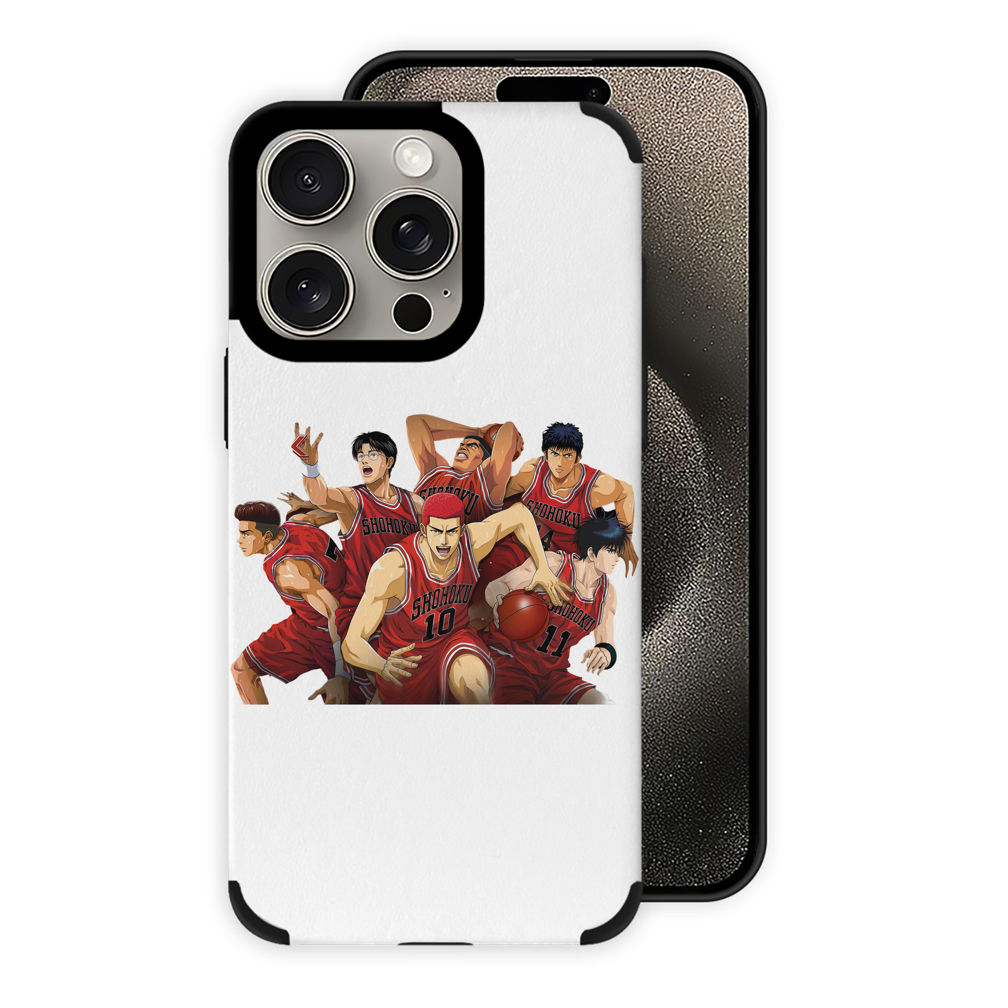 （画像用） SLAM DUNK／スラムダンク 【iPhone15ProMax対応】 PUレザー スマホケース 耐衝撃＆黄変防止