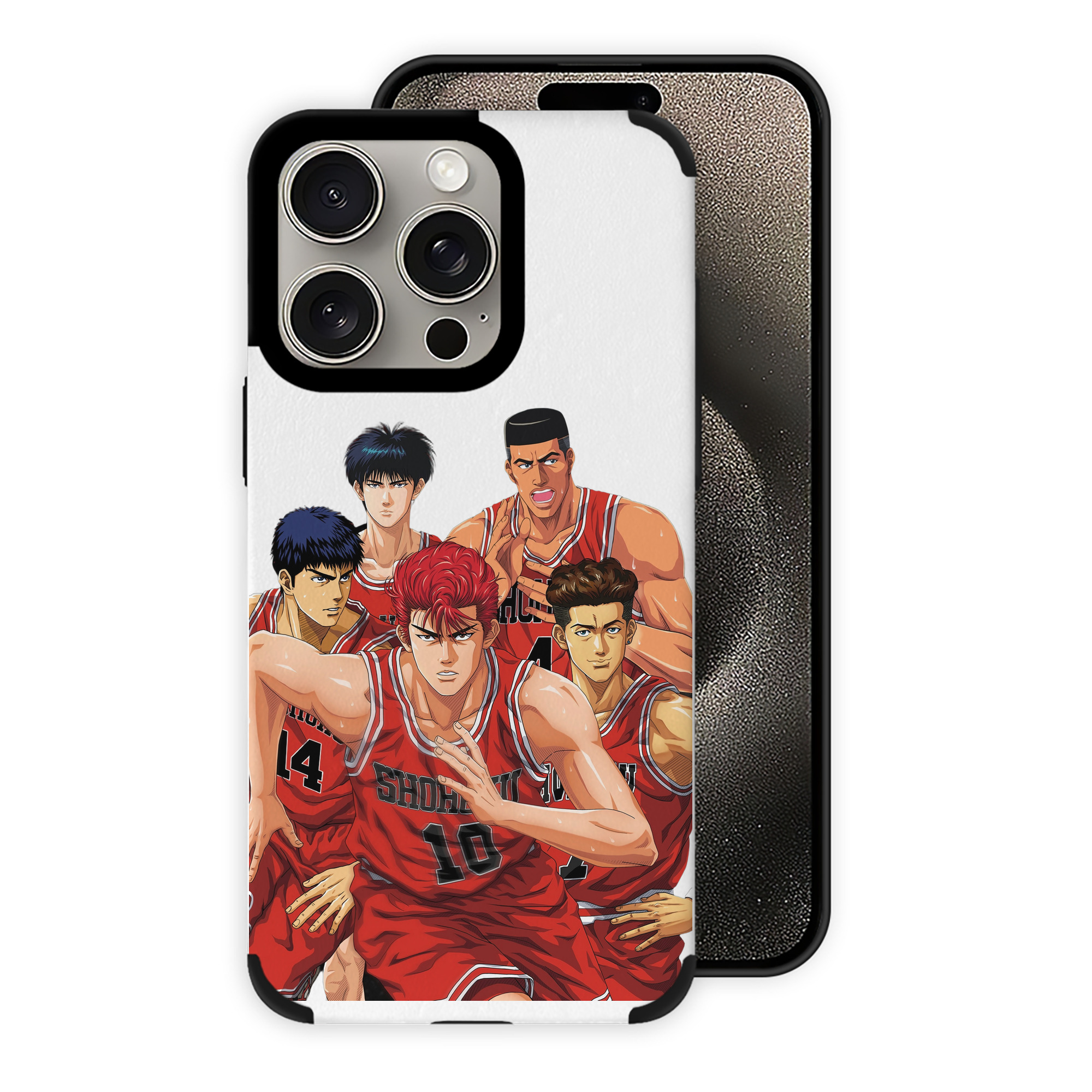（画像用） SLAM DUNK／スラムダンク 【iPhone15ProMax対応】 PUレザー スマホケース 耐衝撃＆黄変防止