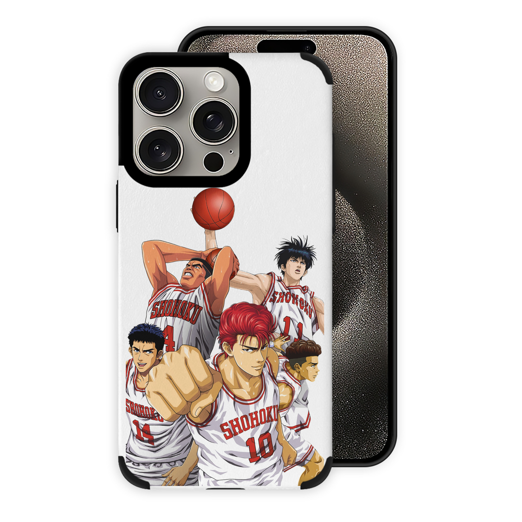 （画像用） SLAM DUNK／スラムダンク 【iPhone15ProMax対応】 PUレザー スマホケース 耐衝撃＆黄変防止