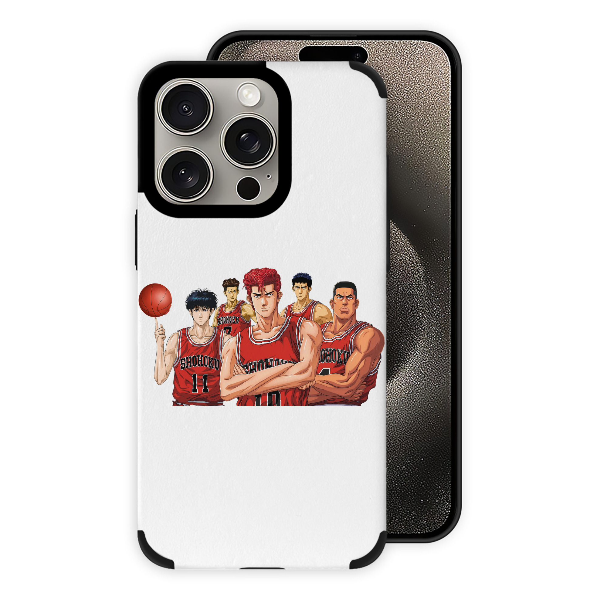 （画像用） SLAM DUNK／スラムダンク 【iPhone15ProMax対応】 PUレザー スマホケース 耐衝撃＆黄変防止