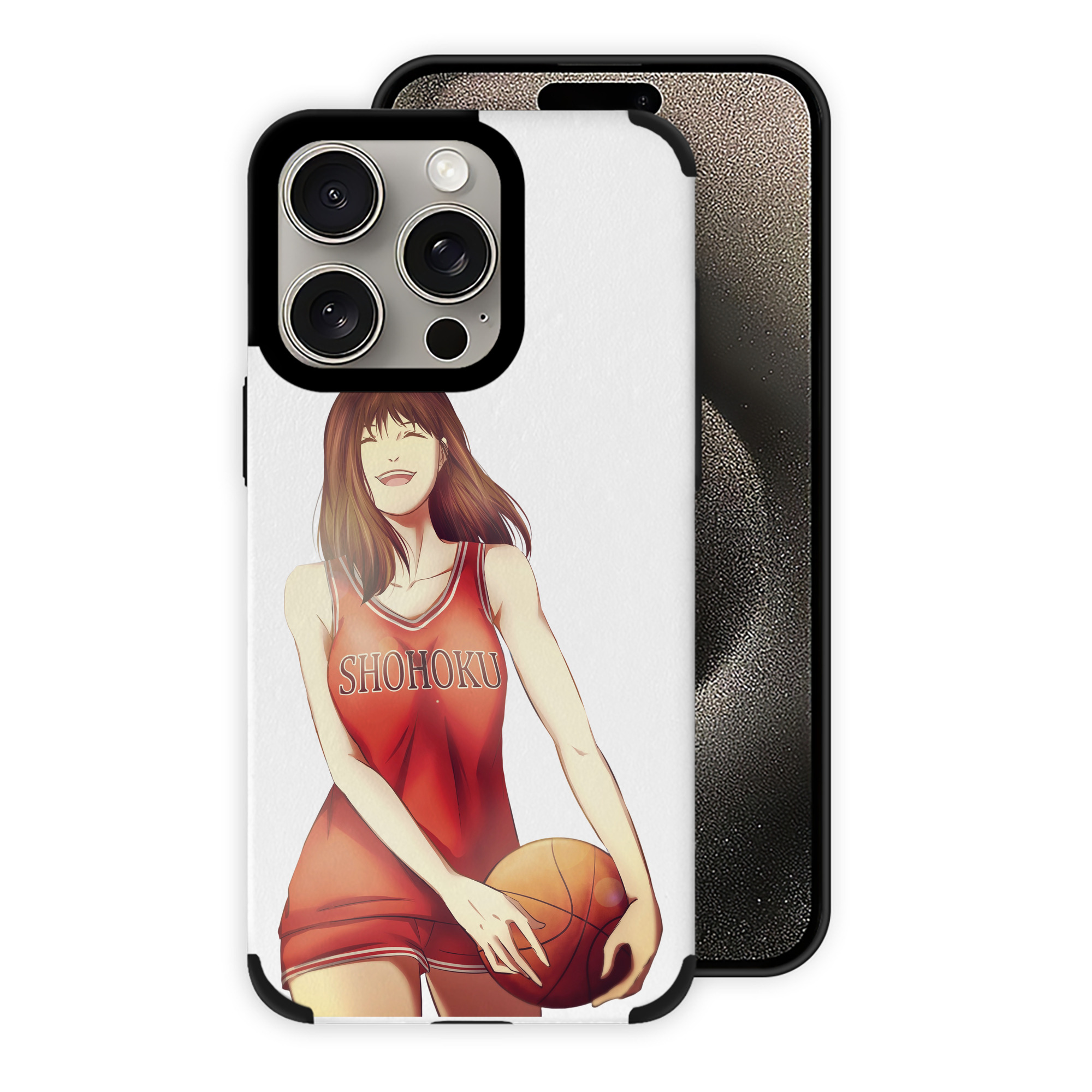 （画像用） SLAM DUNK／スラムダンク 【iPhone15ProMax対応】 PUレザー スマホケース 耐衝撃＆黄変防止