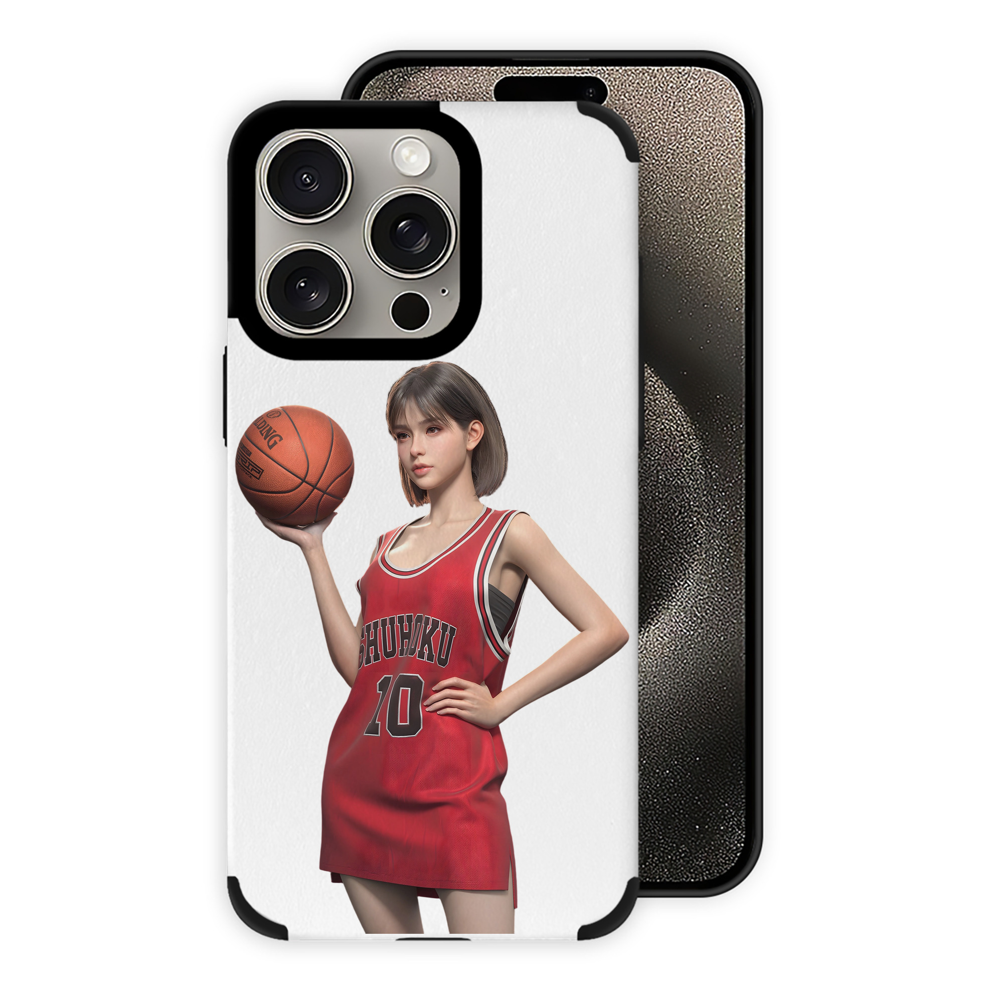 （画像用） SLAM DUNK／スラムダンク 【iPhone15ProMax対応】 PUレザー スマホケース 耐衝撃＆黄変防止