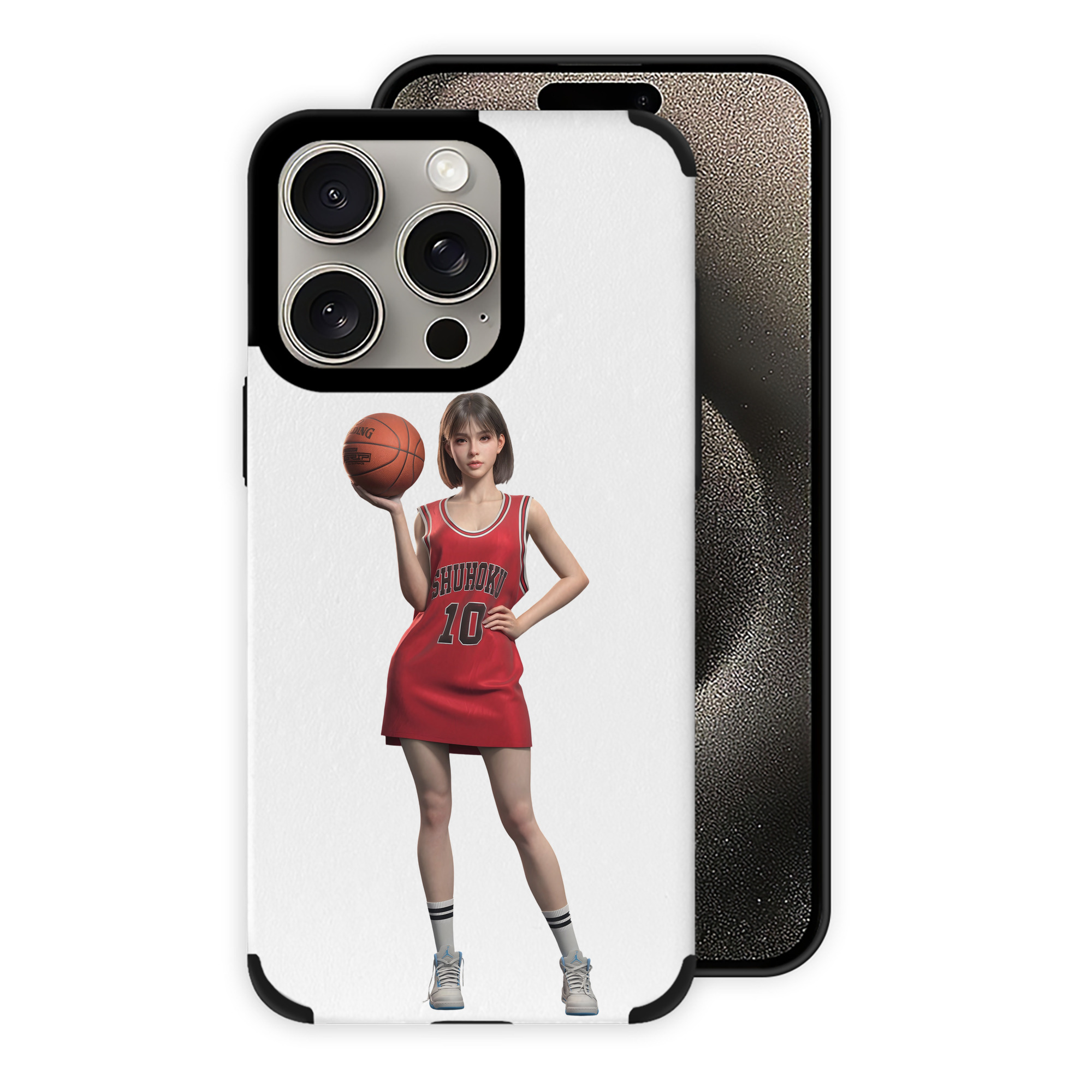 （画像用） SLAM DUNK／スラムダンク 【iPhone15ProMax対応】 PUレザー スマホケース 耐衝撃＆黄変防止
