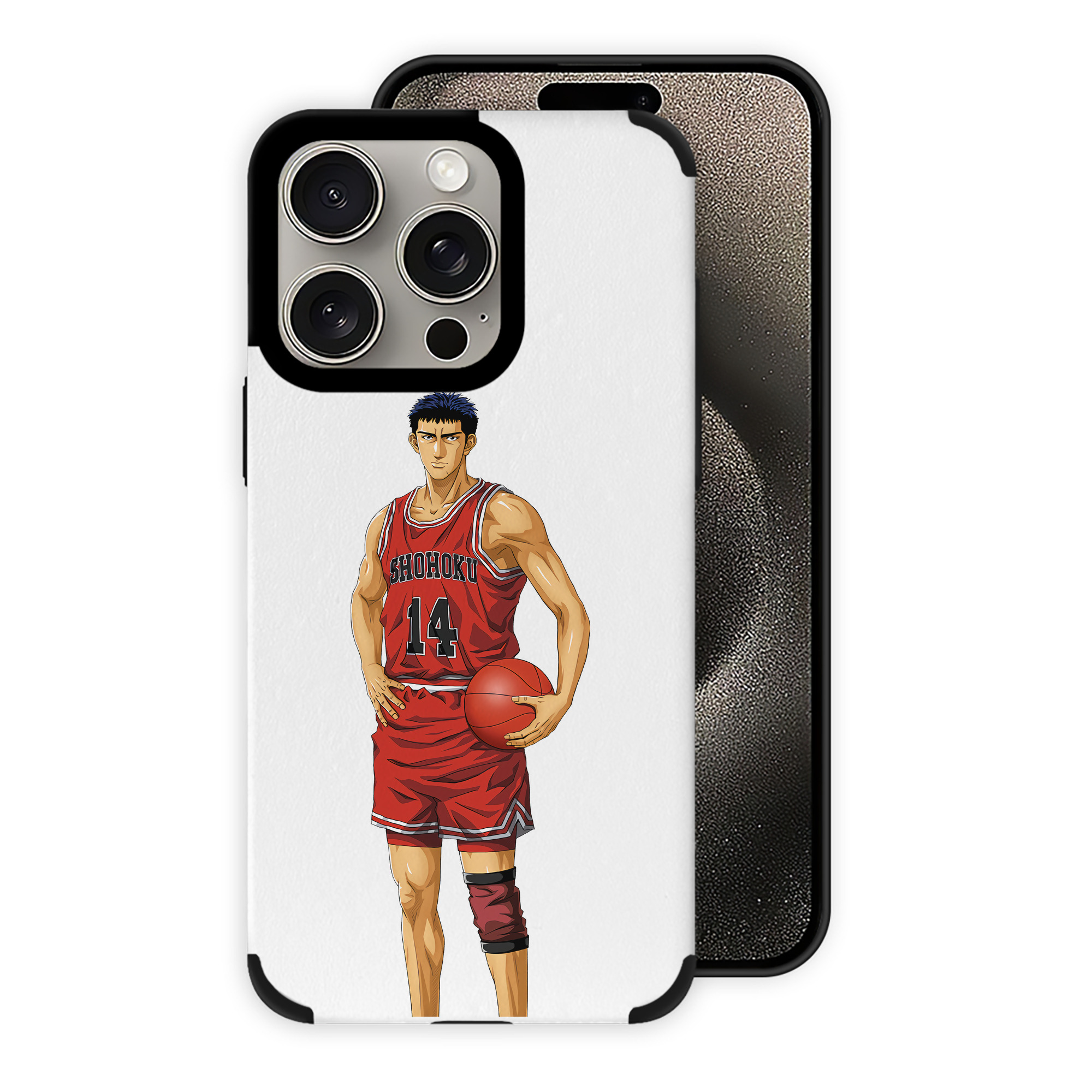 （画像用） SLAM DUNK／スラムダンク 【iPhone15ProMax対応】 PUレザー スマホケース 耐衝撃＆黄変防止