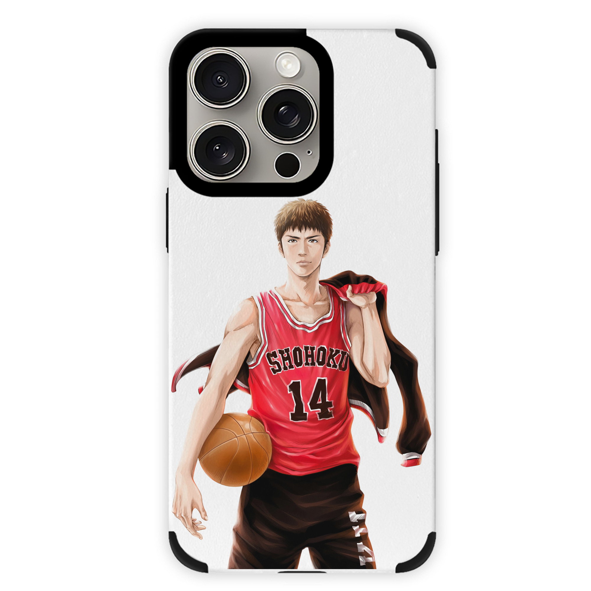 （画像用） SLAM DUNK／スラムダンク 【iPhone15ProMax対応】 PUレザー スマホケース 耐衝撃＆黄変防止
