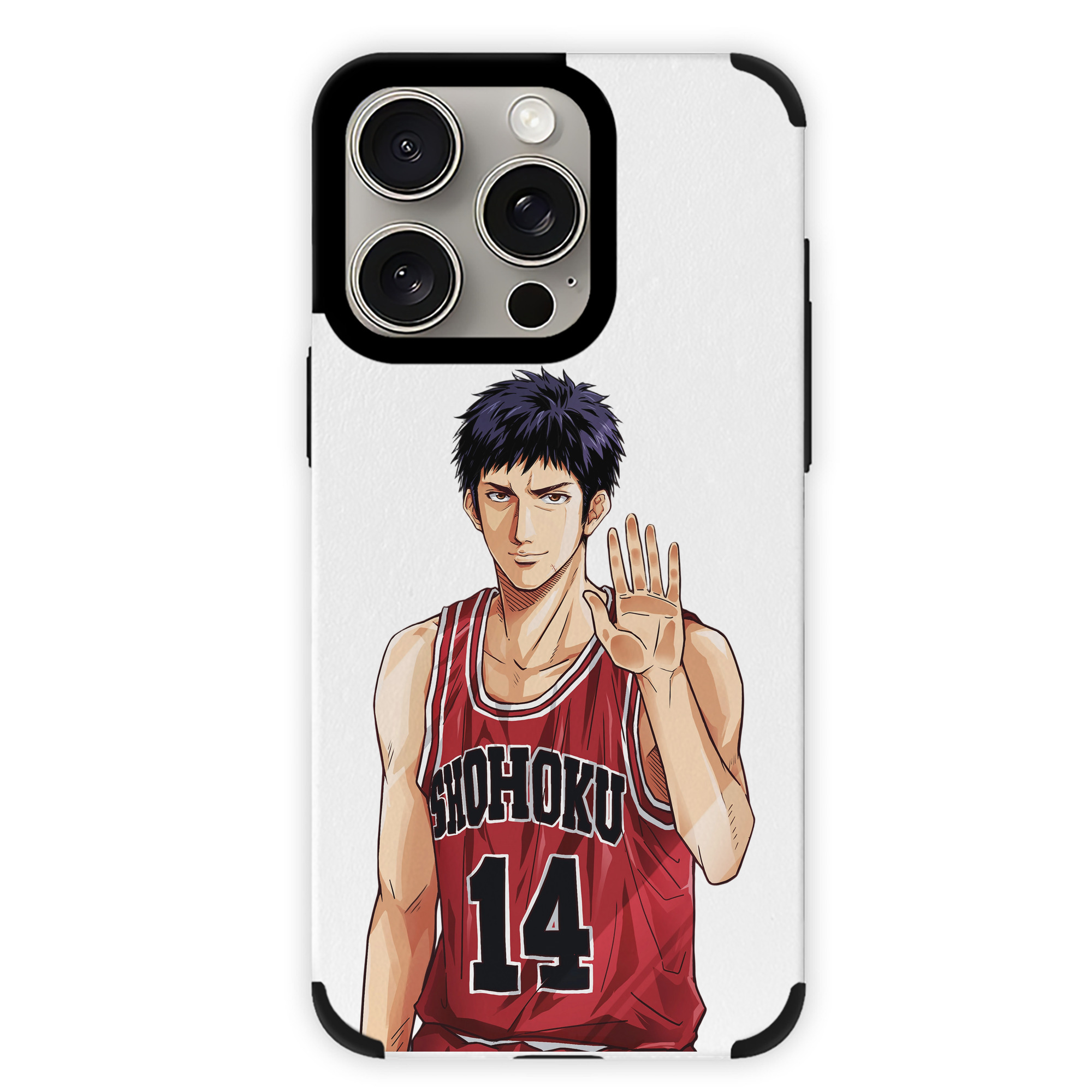 （画像用） SLAM DUNK／スラムダンク 【iPhone15ProMax対応】 PUレザー スマホケース 耐衝撃＆黄変防止