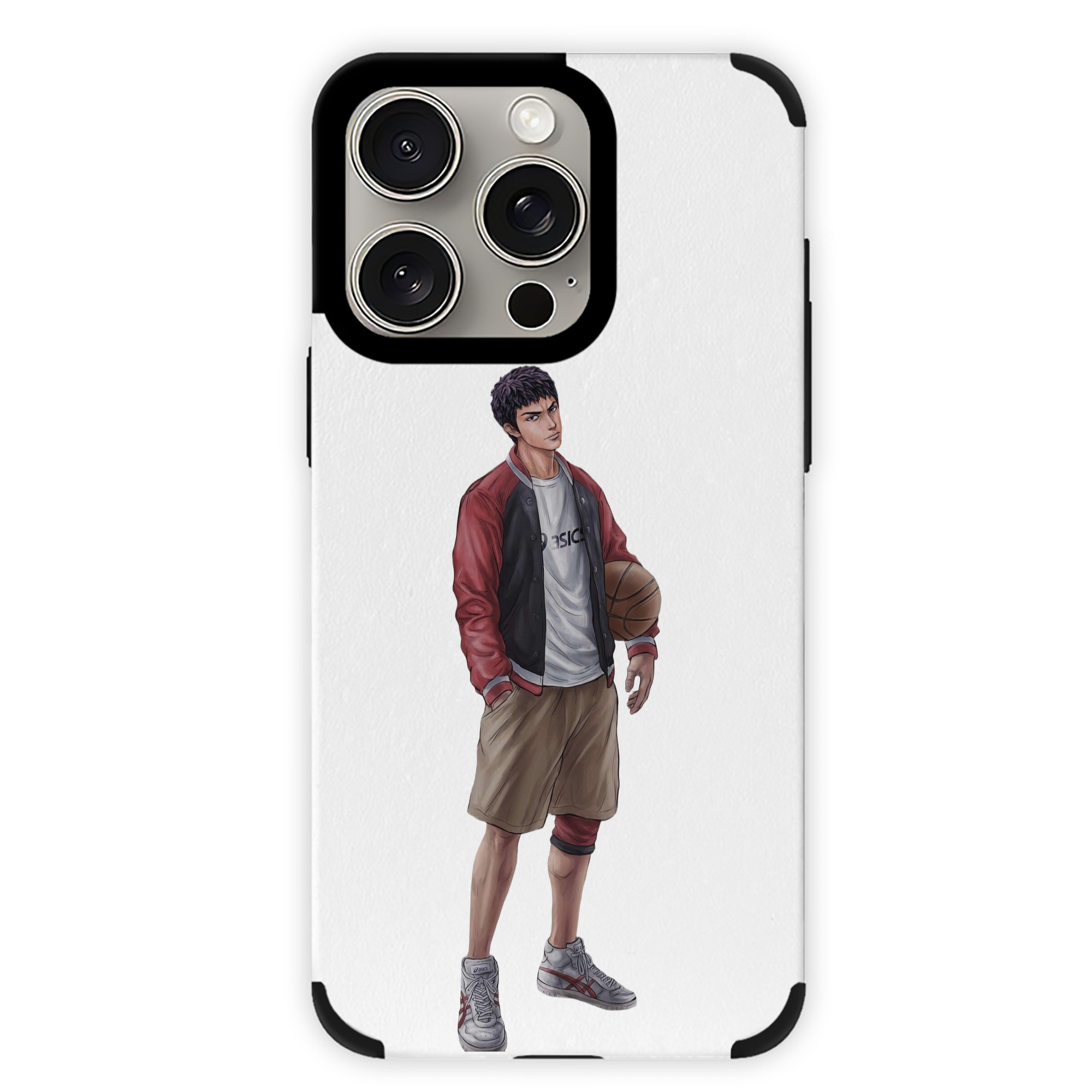 （画像用） SLAM DUNK／スラムダンク 【iPhone15ProMax対応】 PUレザー スマホケース 耐衝撃＆黄変防止