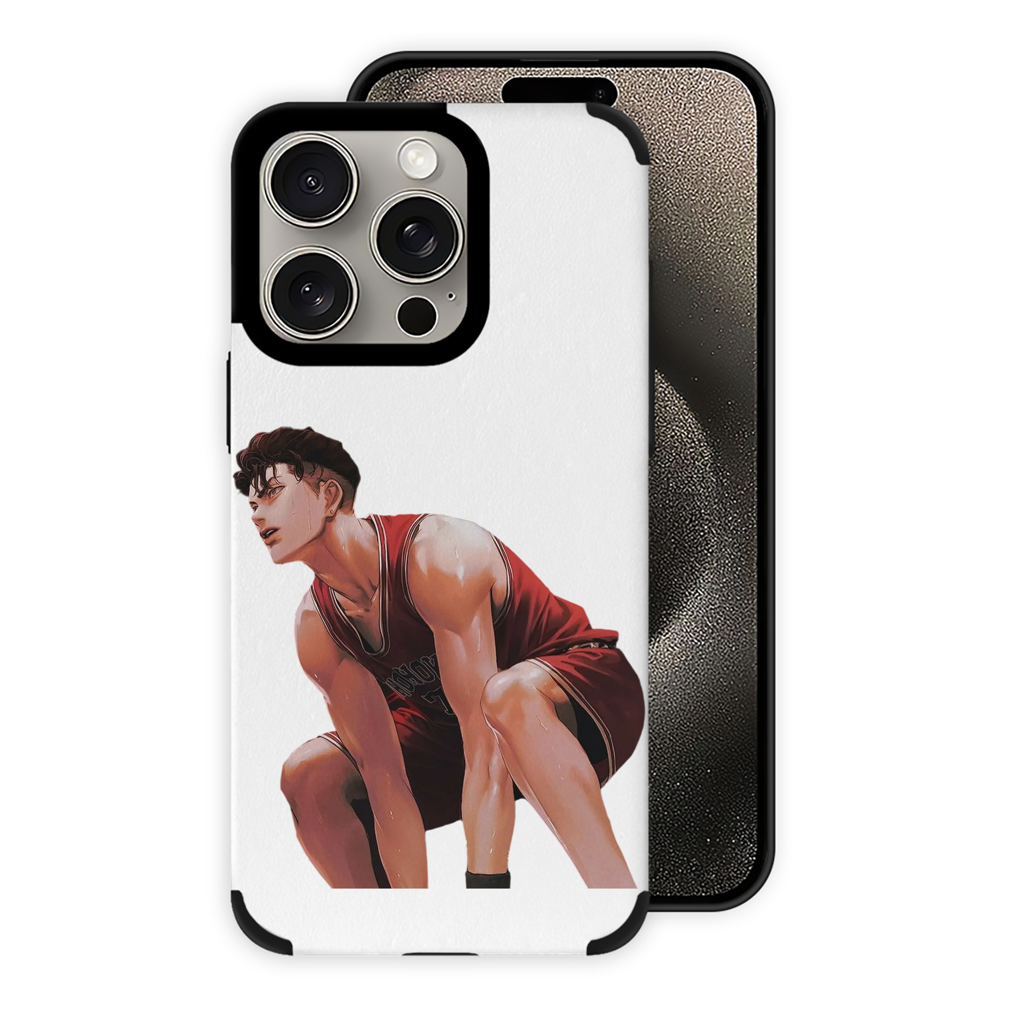 （画像用） SLAM DUNK／スラムダンク 【iPhone15ProMax対応】 PUレザー スマホケース 耐衝撃＆黄変防止