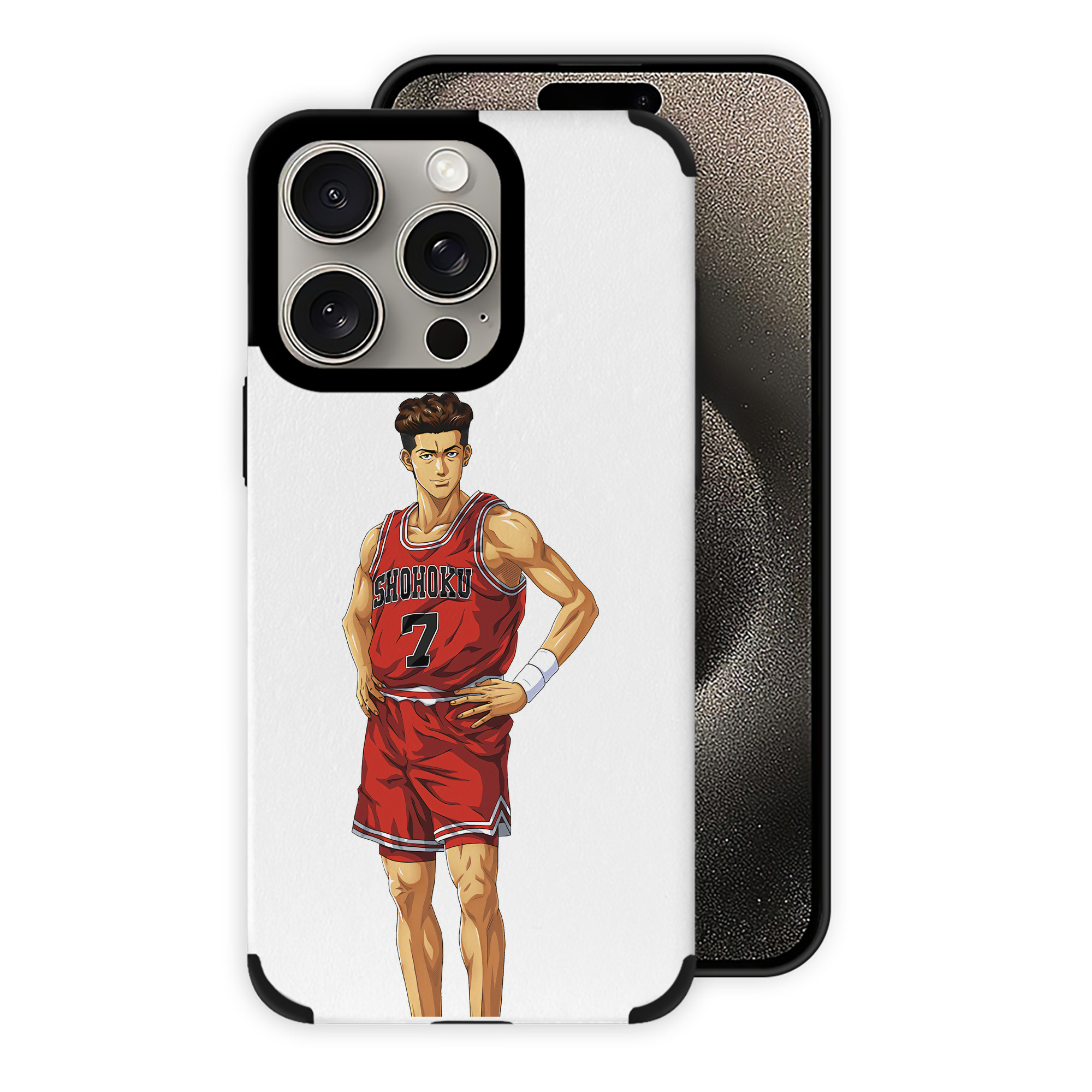 （画像用） SLAM DUNK／スラムダンク 【iPhone15ProMax対応】 PUレザー スマホケース 耐衝撃＆黄変防止