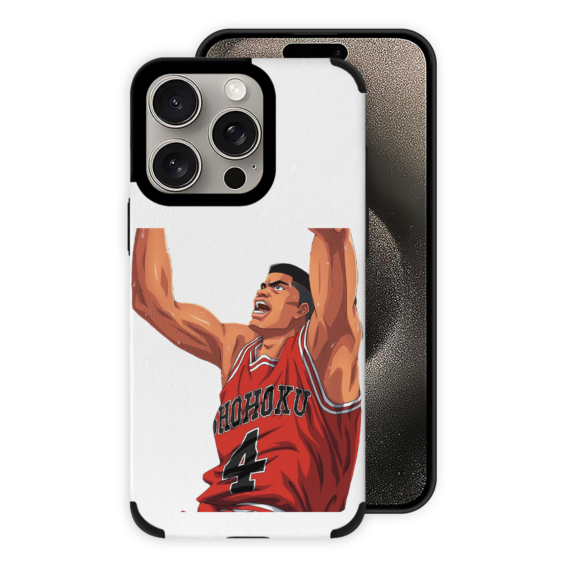 （画像用） SLAM DUNK／スラムダンク 【iPhone15ProMax対応】 PUレザー スマホケース 耐衝撃＆黄変防止