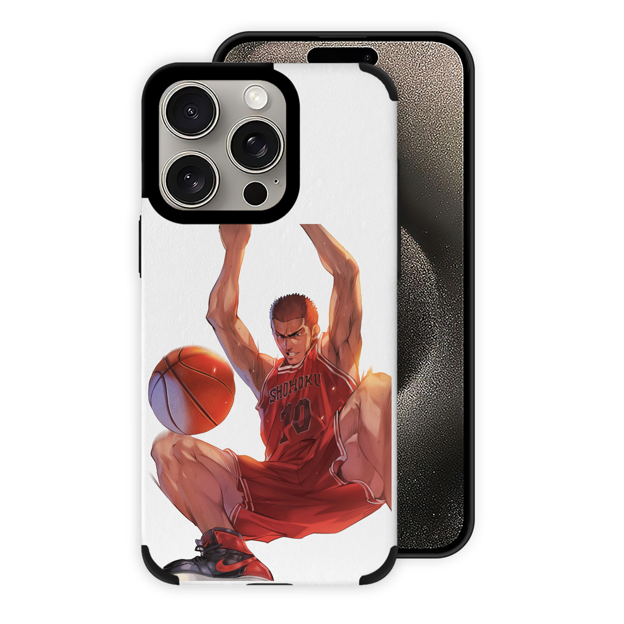 （画像用） SLAM DUNK／スラムダンク 【iPhone15ProMax対応】 PUレザー スマホケース 耐衝撃＆黄変防止