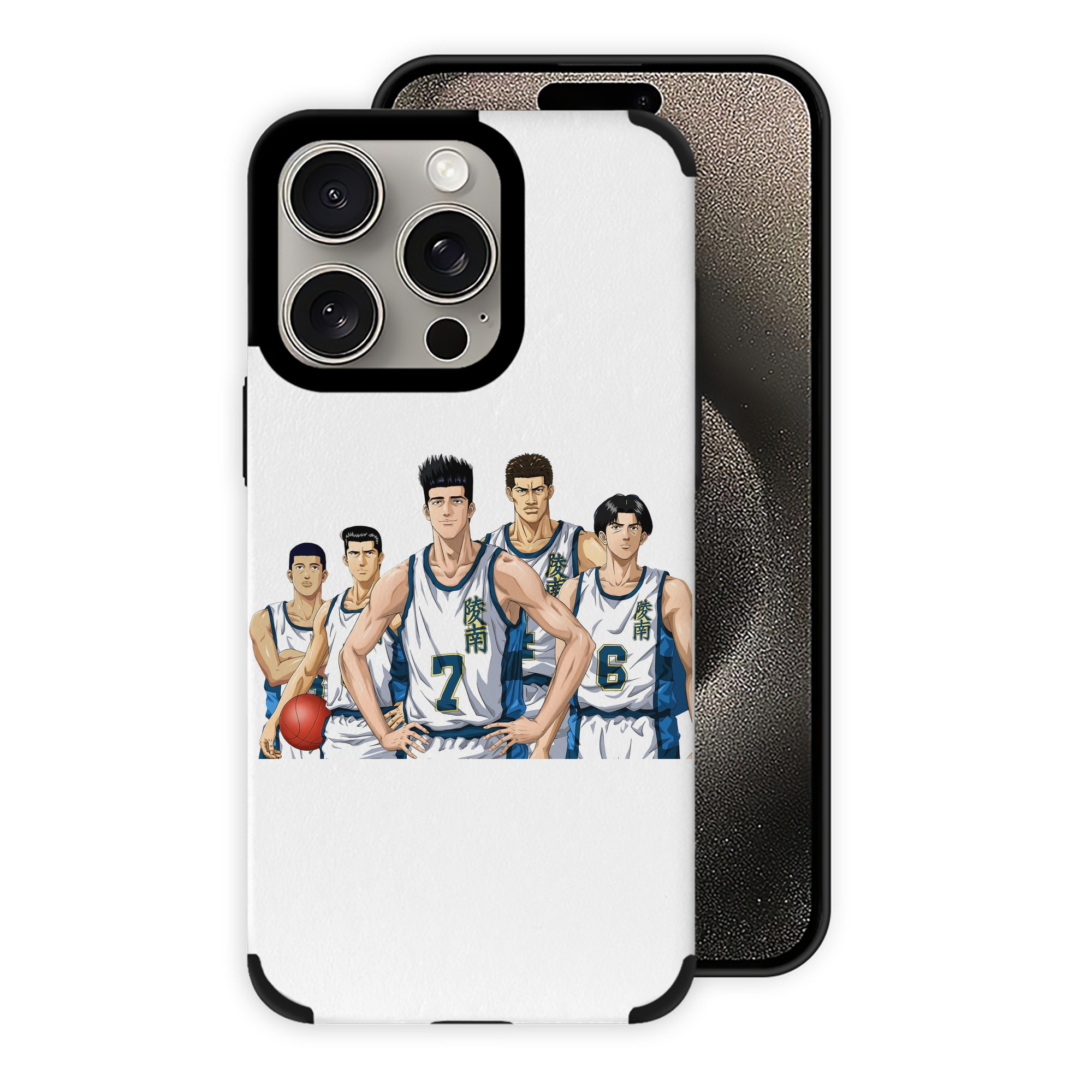 （画像用） SLAM DUNK／スラムダンク 【iPhone15ProMax対応】 PUレザー スマホケース 耐衝撃＆黄変防止