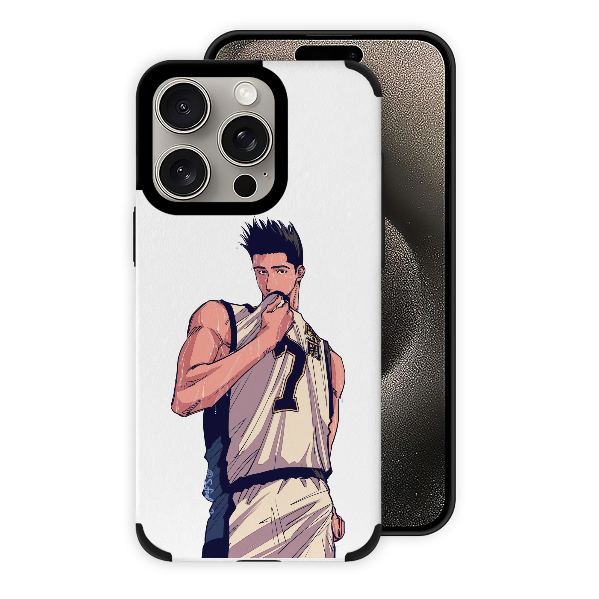 （画像用） SLAM DUNK／スラムダンク 【iPhone15ProMax対応】 PUレザー スマホケース 耐衝撃＆黄変防止