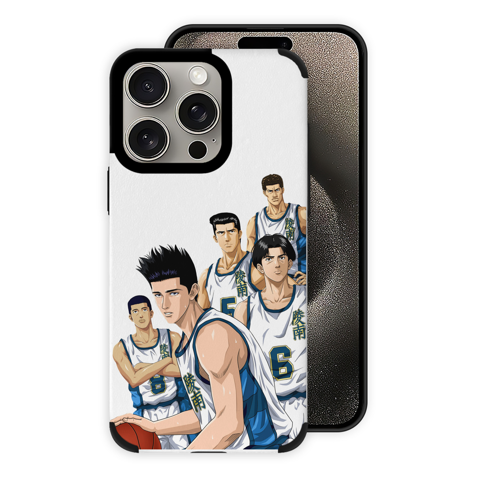 （画像用） SLAM DUNK／スラムダンク 【iPhone15ProMax対応】 PUレザー スマホケース 耐衝撃＆黄変防止
