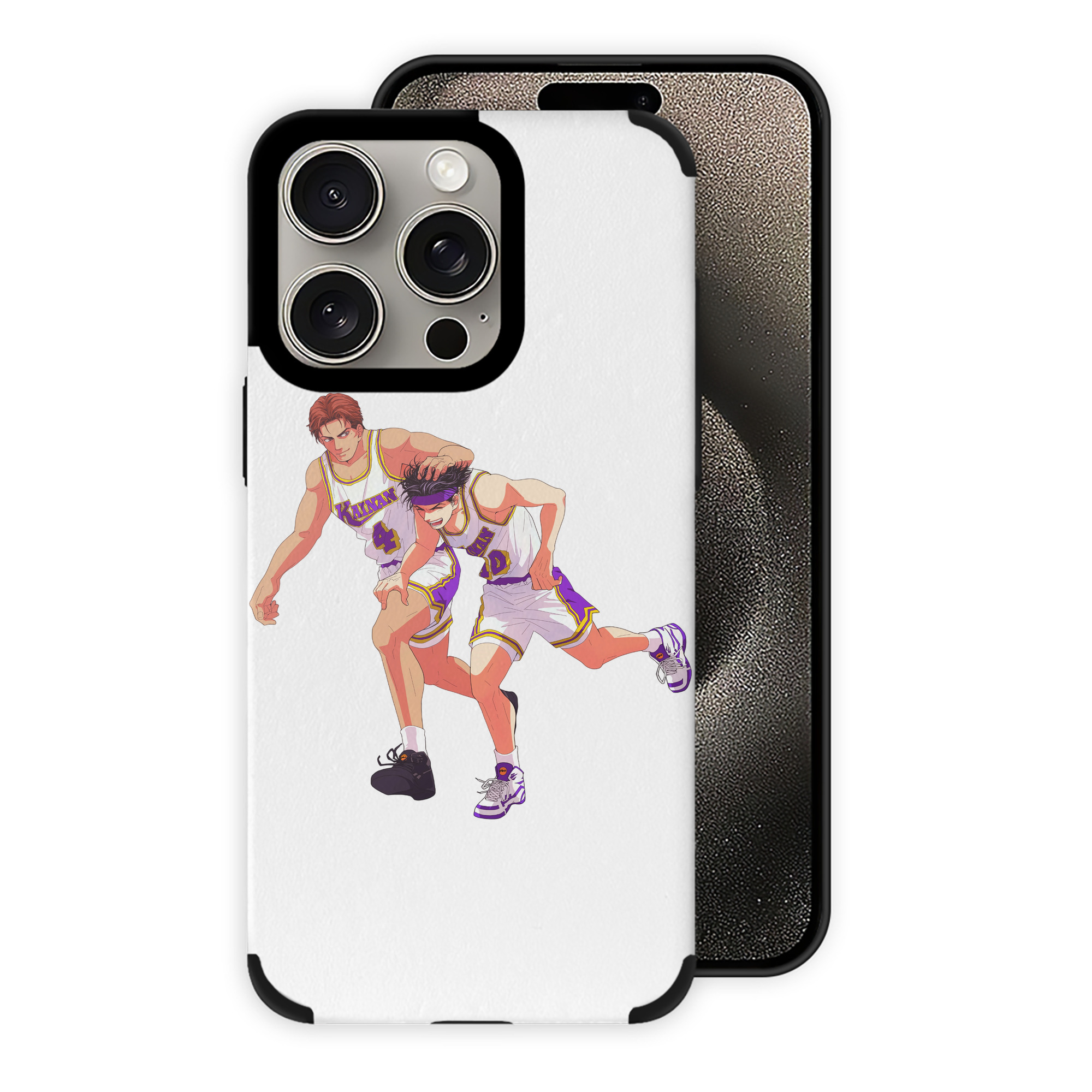 （画像用） SLAM DUNK／スラムダンク 【iPhone15ProMax対応】 PUレザー スマホケース 耐衝撃＆黄変防止