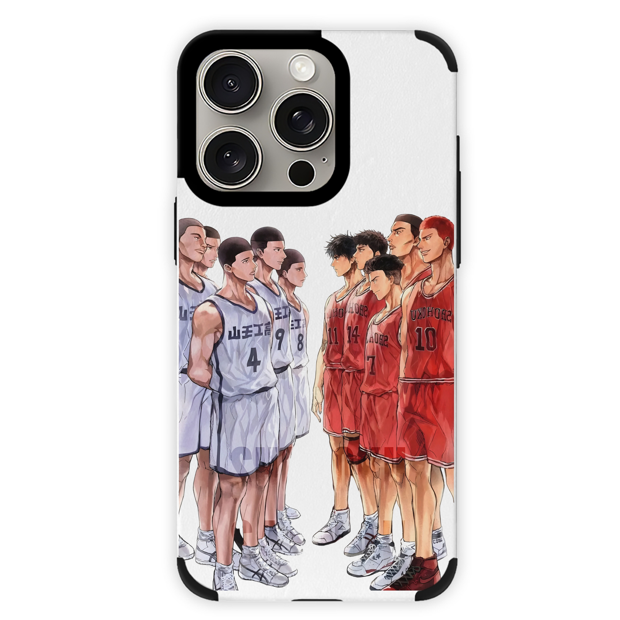 （画像用） SLAM DUNK／スラムダンク 【iPhone15ProMax対応】 PUレザー スマホケース 耐衝撃＆黄変防止