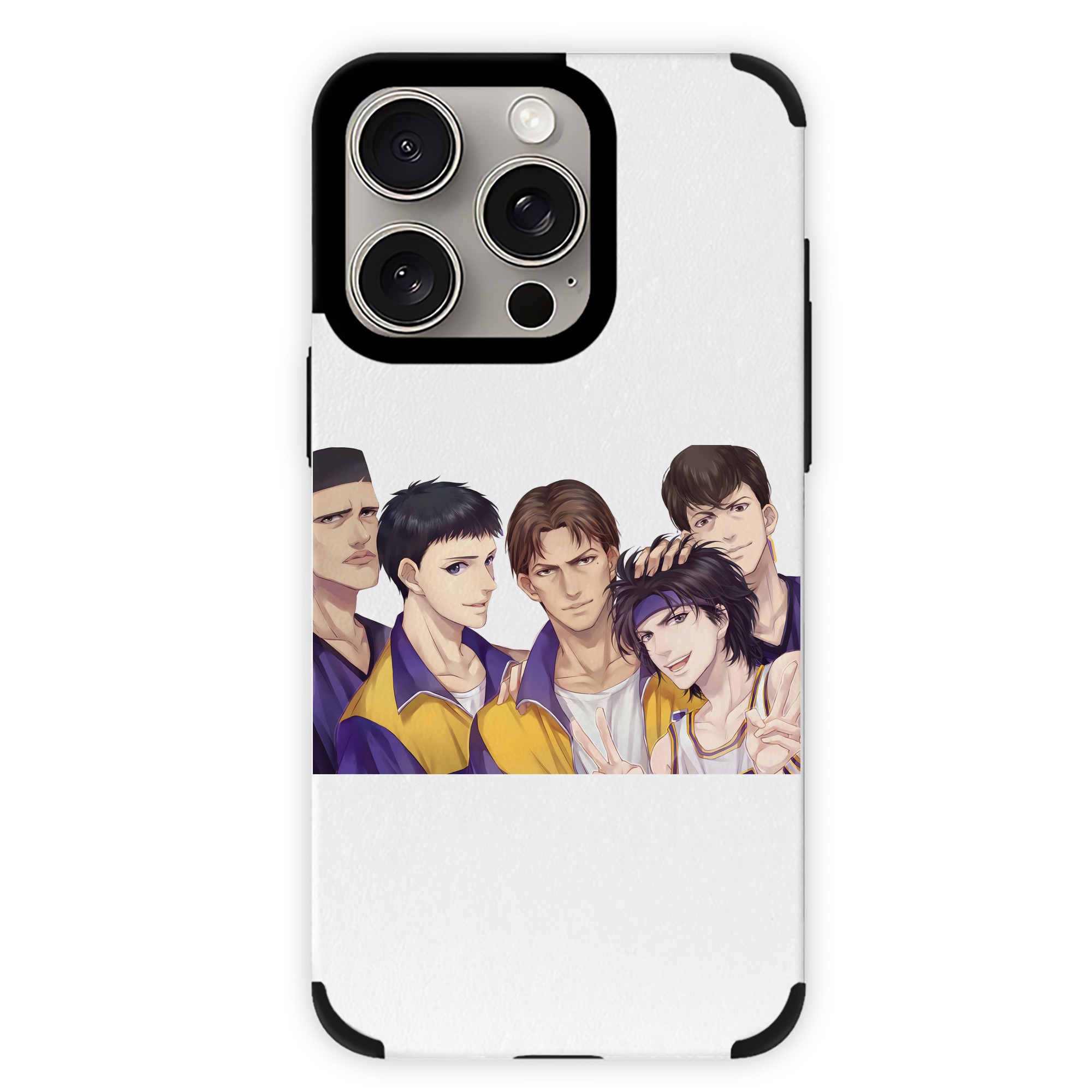 （画像用） SLAM DUNK／スラムダンク 【iPhone15ProMax対応】 PUレザー スマホケース 耐衝撃＆黄変防止