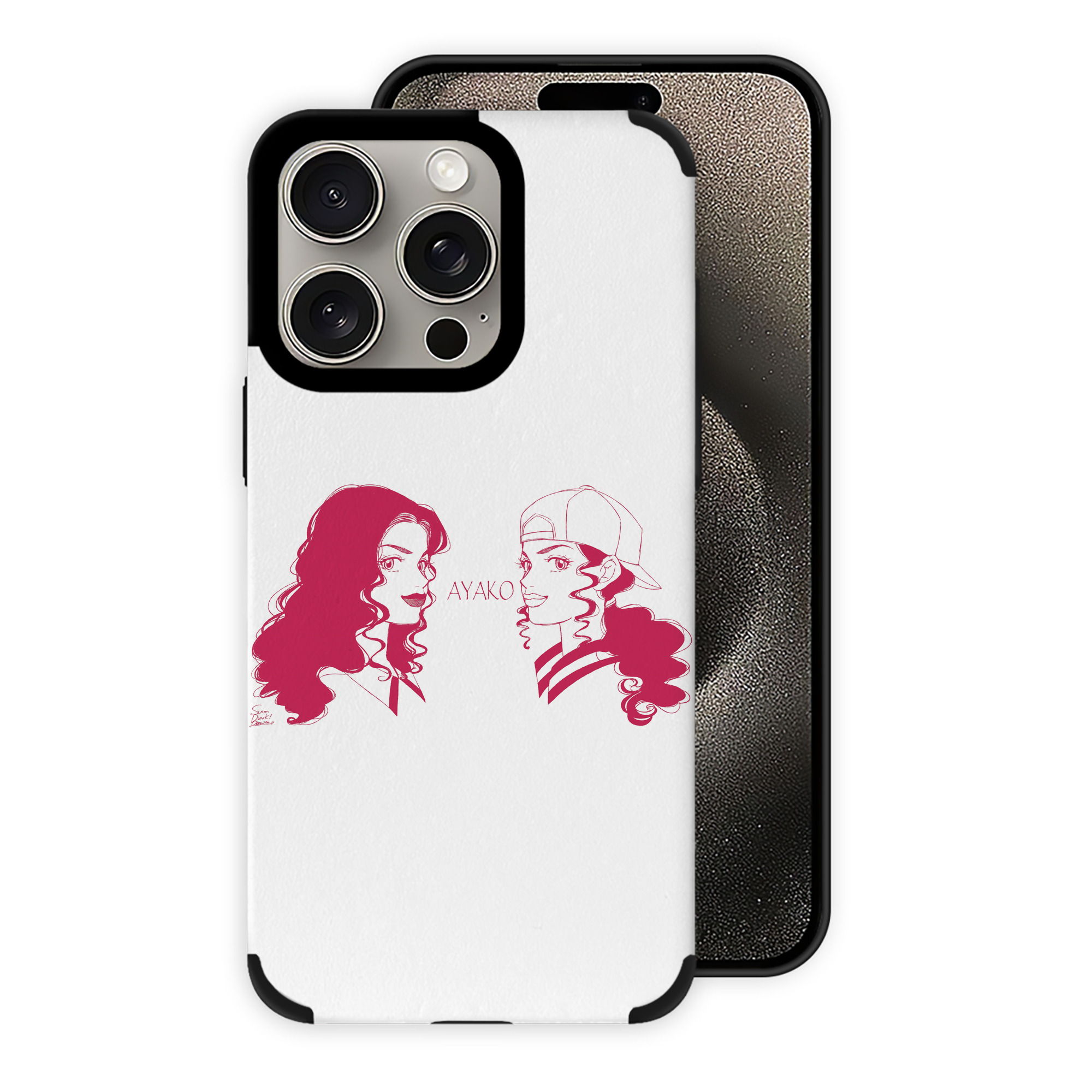 （画像用） SLAM DUNK／スラムダンク 【iPhone15ProMax対応】 PUレザー スマホケース 耐衝撃＆黄変防止
