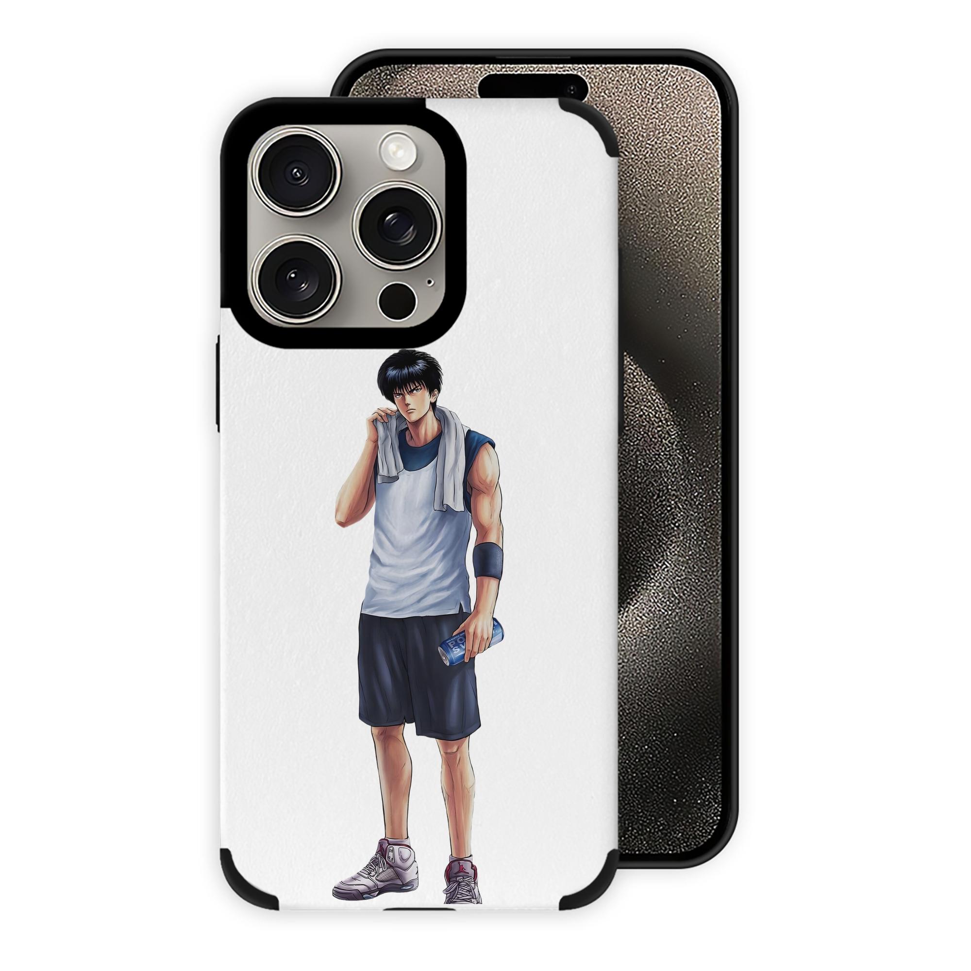 （画像用） SLAM DUNK／スラムダンク 【iPhone15ProMax対応】 PUレザー スマホケース 耐衝撃＆黄変防止