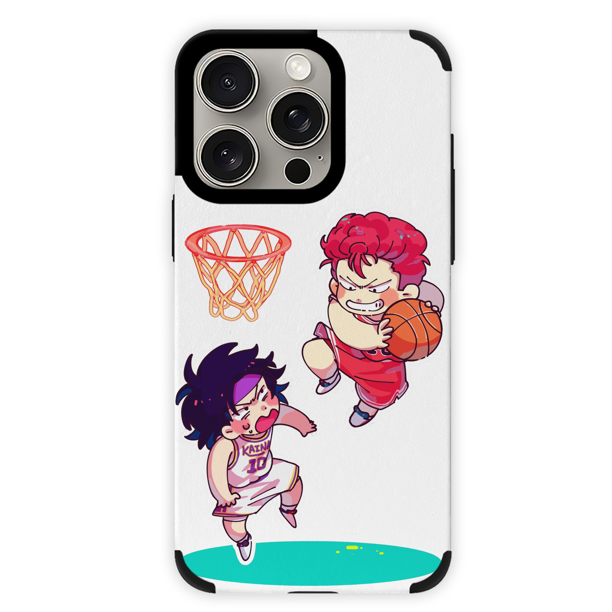 （画像用） SLAM DUNK／スラムダンク 【iPhone15ProMax対応】 PUレザー スマホケース 耐衝撃＆黄変防止