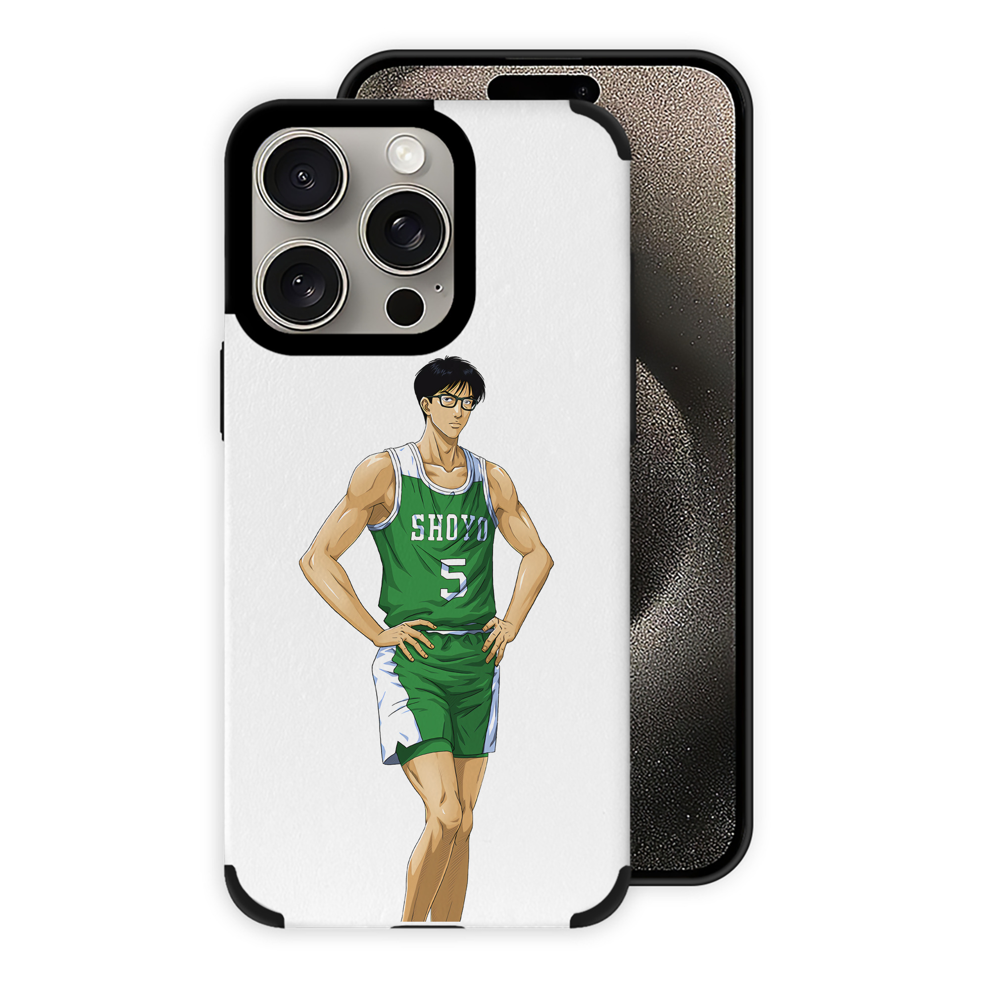 （画像用） SLAM DUNK／スラムダンク 【iPhone15ProMax対応】 PUレザー スマホケース 耐衝撃＆黄変防止