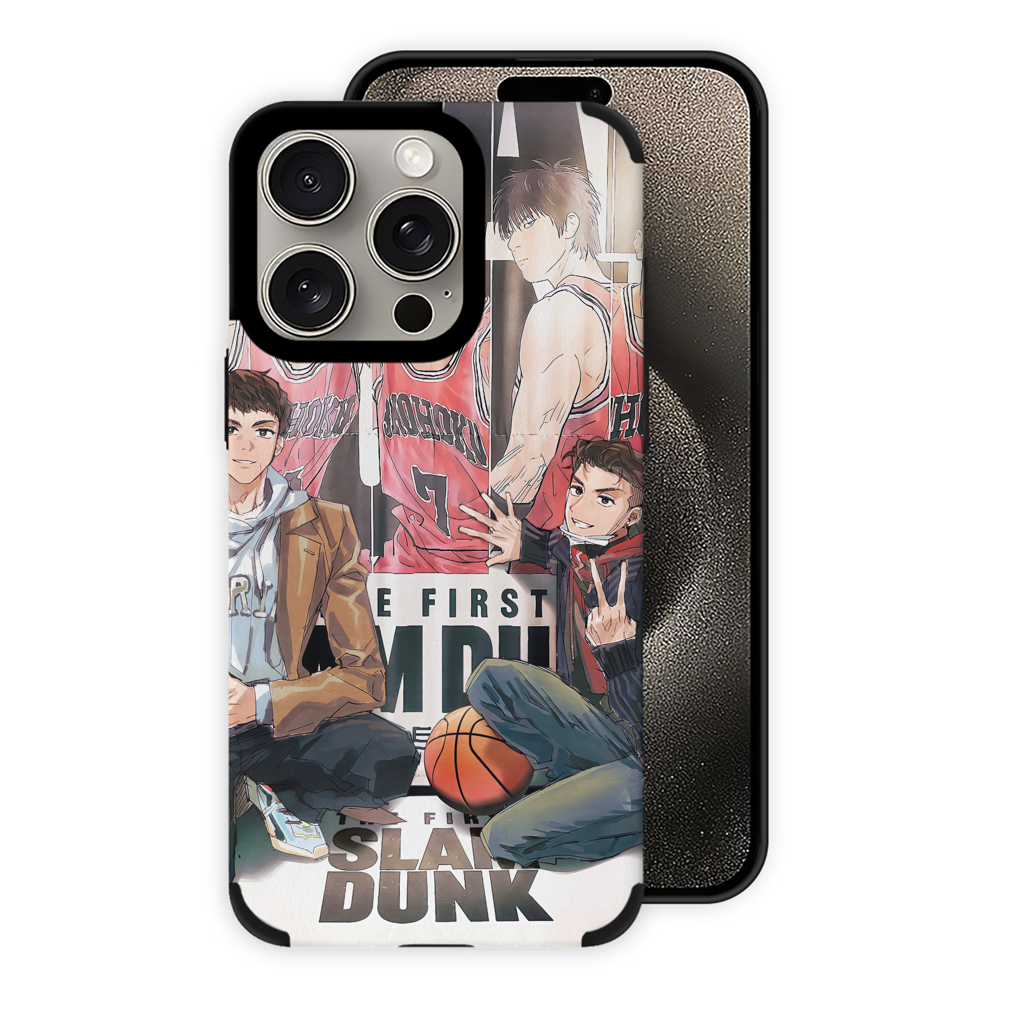 （画像用） SLAM DUNK／スラムダンク 【iPhone15ProMax対応】 PUレザー スマホケース 耐衝撃＆黄変防止