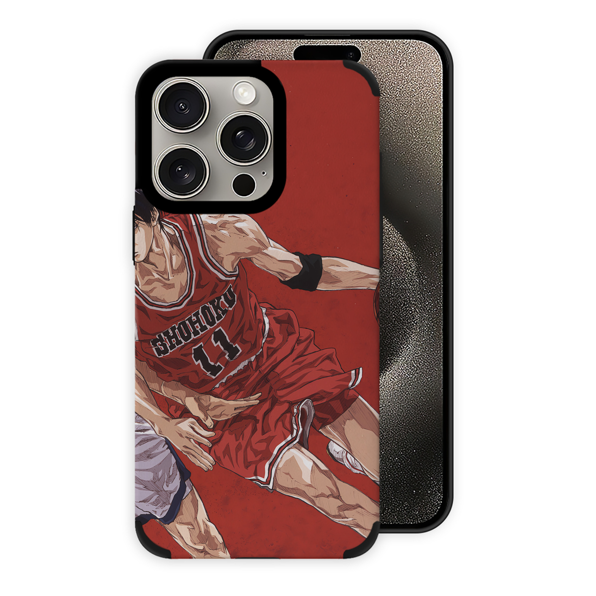 （画像用） SLAM DUNK／スラムダンク 【iPhone15ProMax対応】 PUレザー スマホケース 耐衝撃＆黄変防止