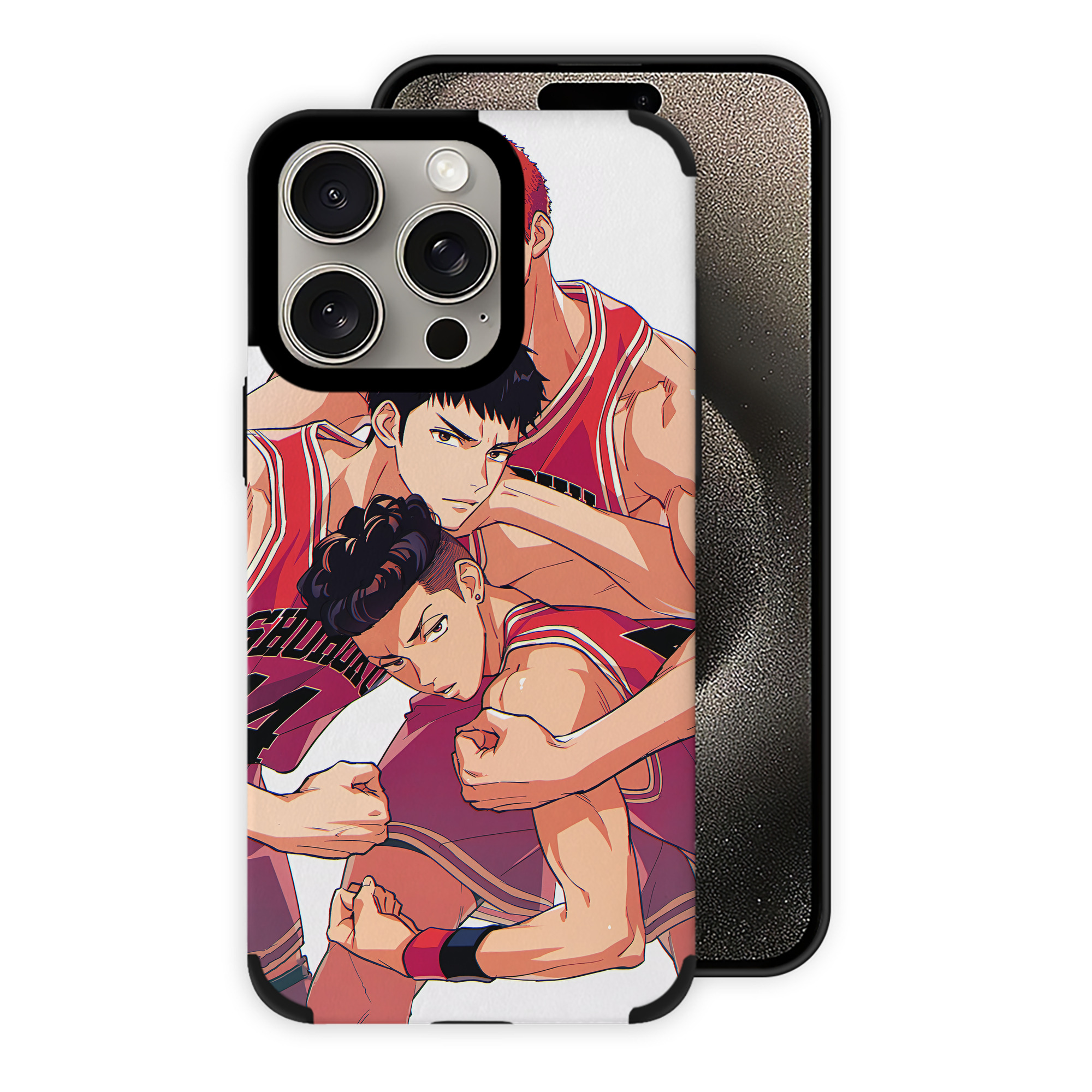 （画像用） SLAM DUNK／スラムダンク 【iPhone15ProMax対応】 PUレザー スマホケース 耐衝撃＆黄変防止