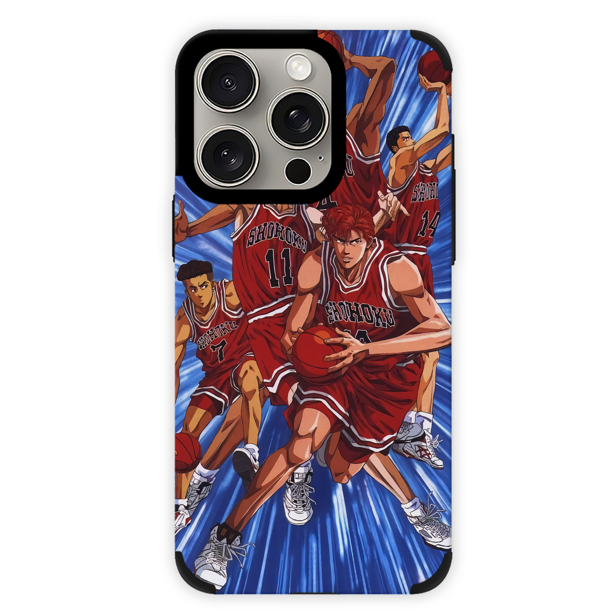 （画像用） SLAM DUNK／スラムダンク 【iPhone15ProMax対応】 PUレザー スマホケース 耐衝撃＆黄変防止