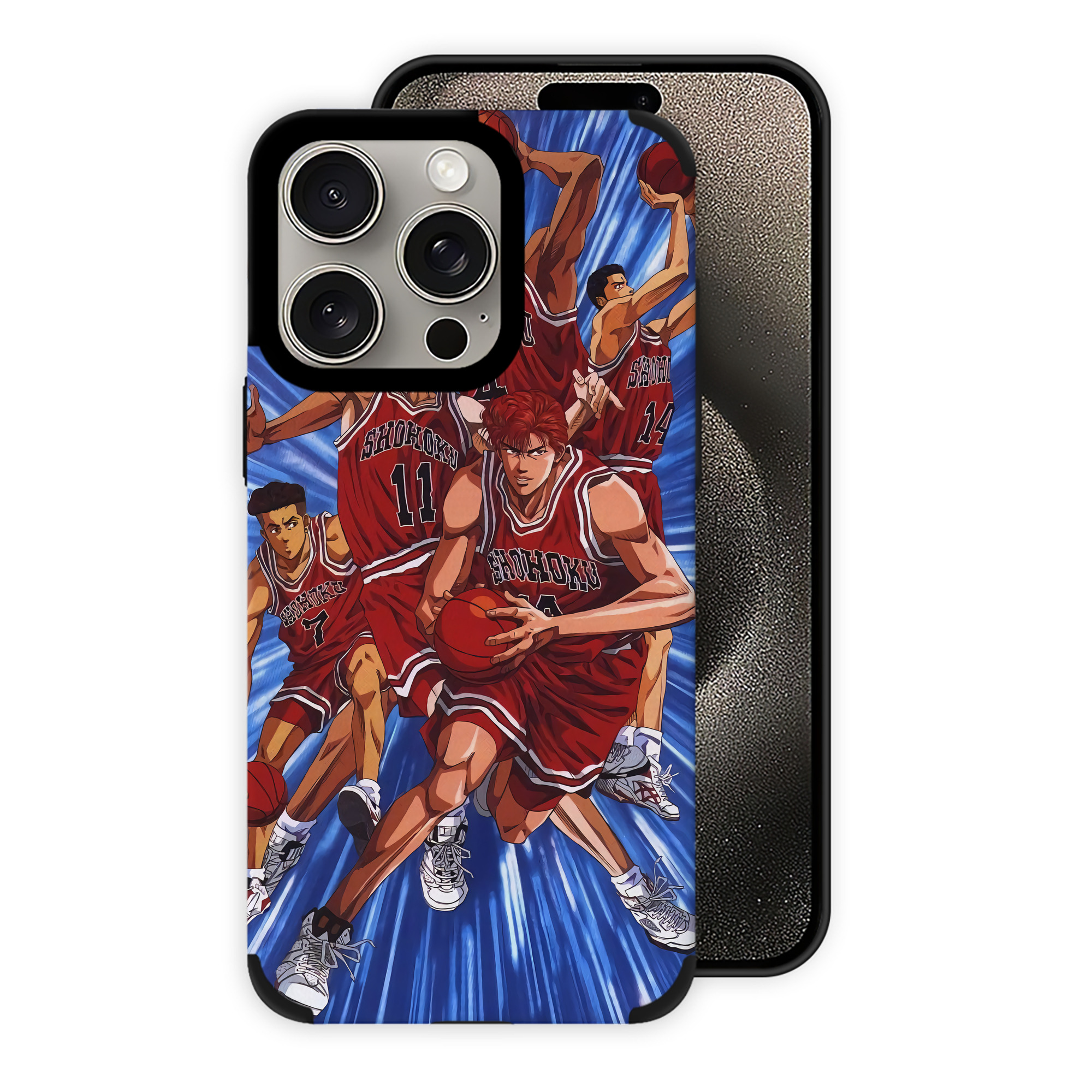 （画像用） SLAM DUNK／スラムダンク 【iPhone15ProMax対応】 PUレザー スマホケース 耐衝撃＆黄変防止