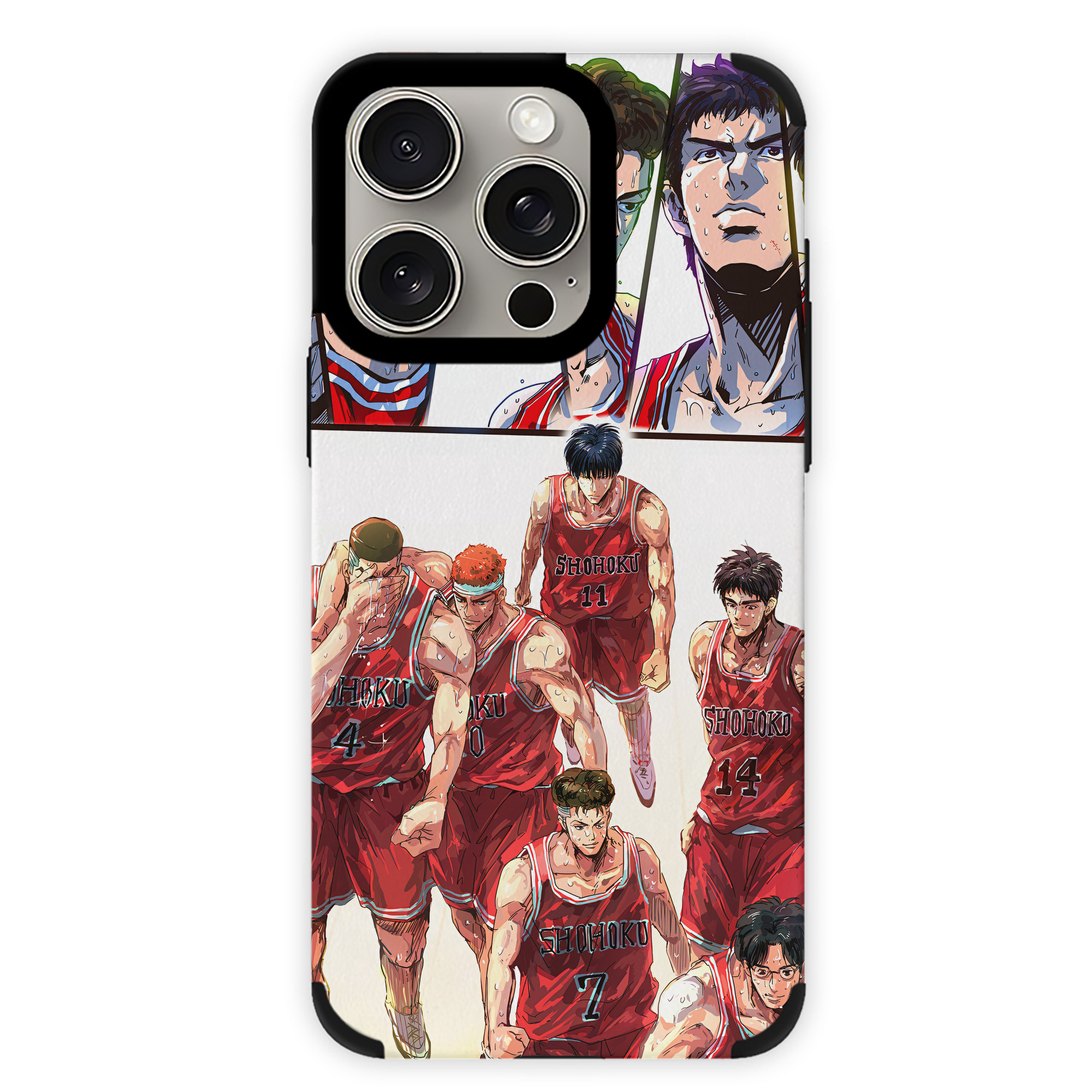 （画像用） SLAM DUNK／スラムダンク 【iPhone15ProMax対応】 PUレザー スマホケース 耐衝撃＆黄変防止