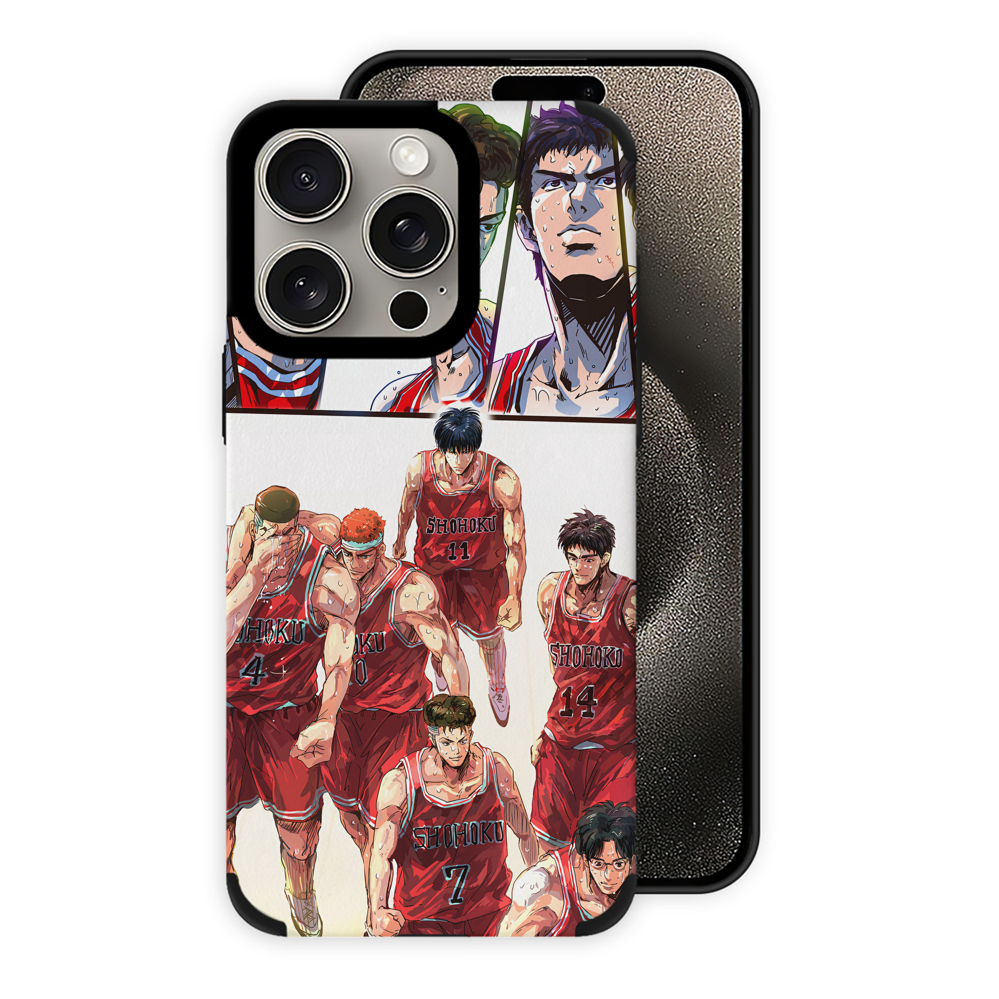 （画像用） SLAM DUNK／スラムダンク 【iPhone15ProMax対応】 PUレザー スマホケース 耐衝撃＆黄変防止