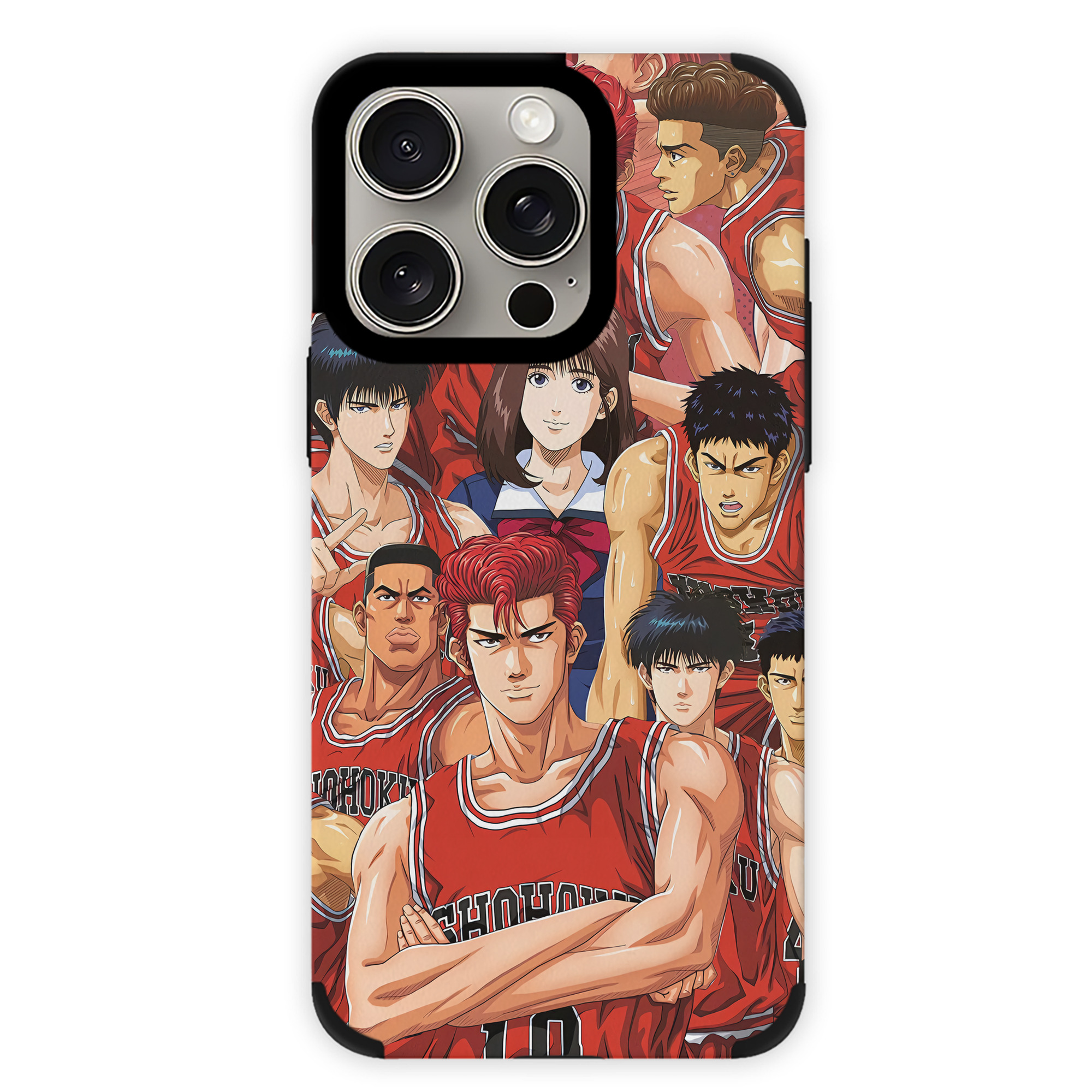 （画像用） SLAM DUNK／スラムダンク 【iPhone15ProMax対応】 PUレザー スマホケース 耐衝撃＆黄変防止