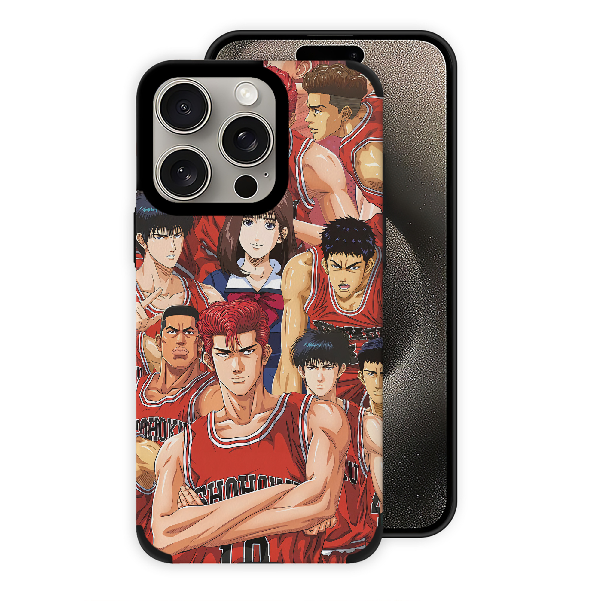 SLAM DUNK／スラムダンク 【iPhone15ProMax対応】 PUレザー スマホケース 耐衝撃＆黄変防止