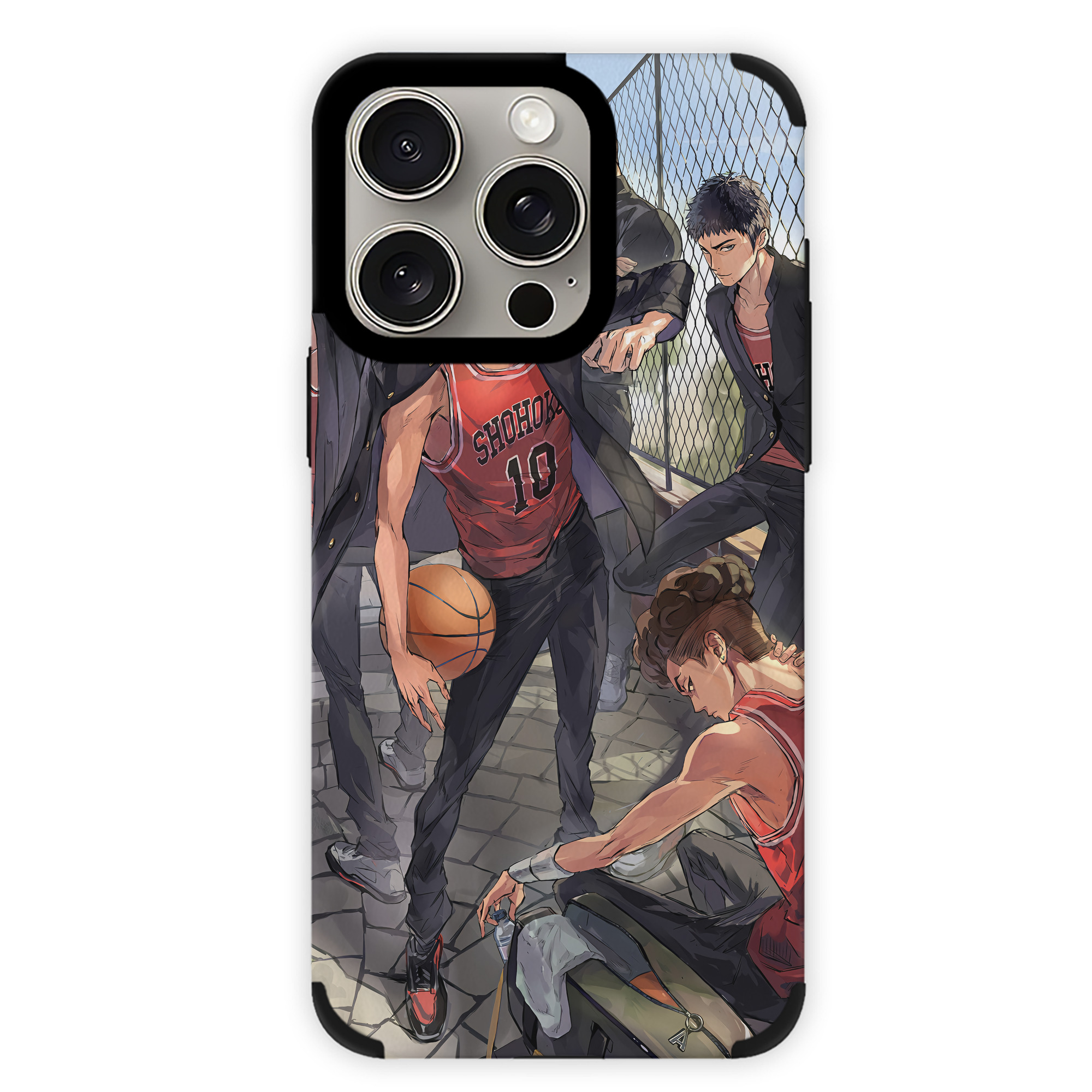 （画像用） SLAM DUNK／スラムダンク 【iPhone15ProMax対応】 PUレザー スマホケース 耐衝撃＆黄変防止