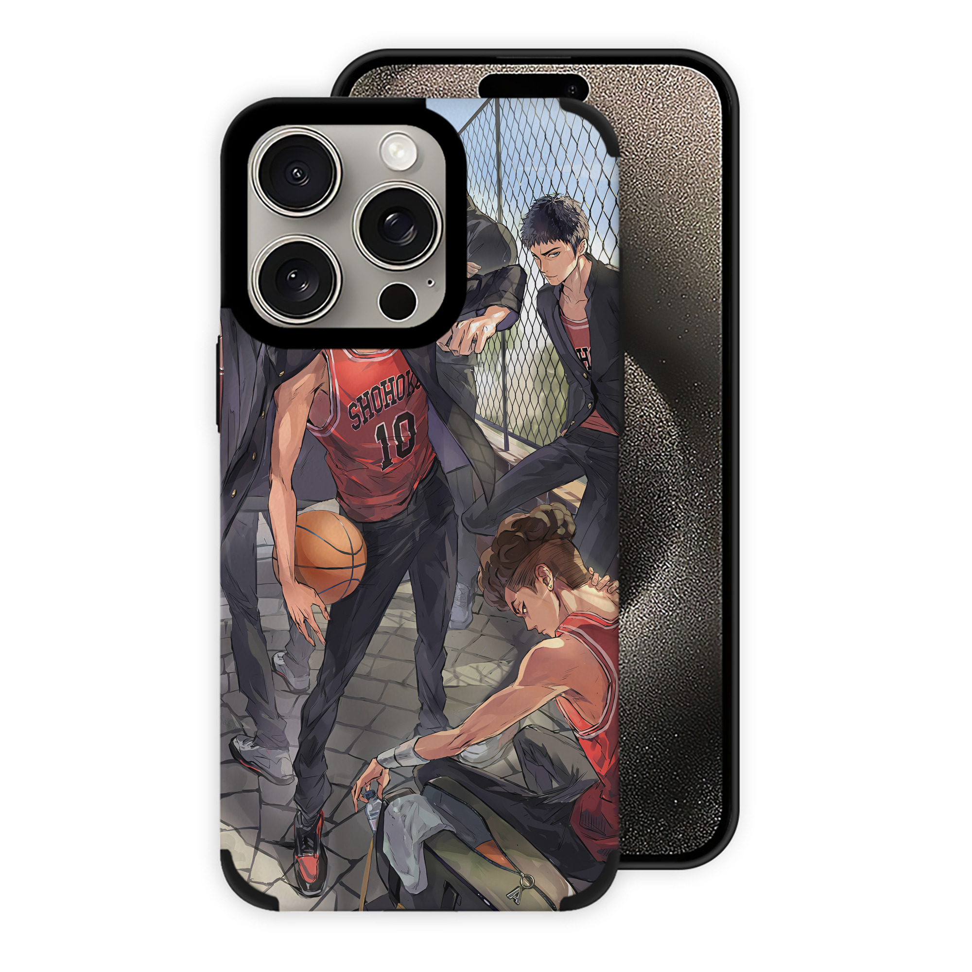 （画像用） SLAM DUNK／スラムダンク 【iPhone15ProMax対応】 PUレザー スマホケース 耐衝撃＆黄変防止