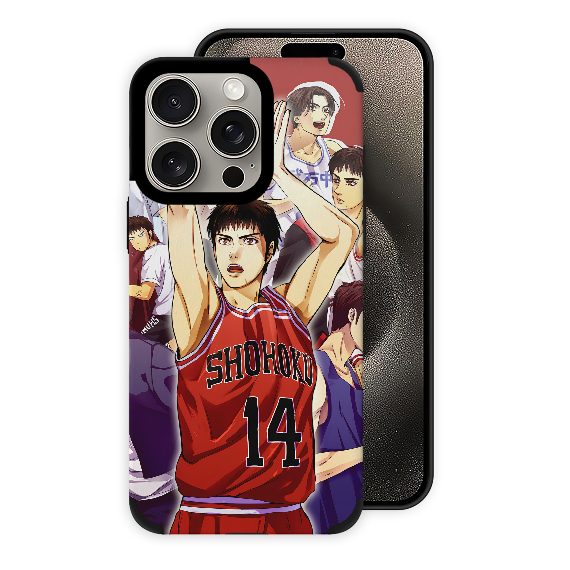 （画像用） SLAM DUNK／スラムダンク 【iPhone15ProMax対応】 PUレザー スマホケース 耐衝撃＆黄変防止