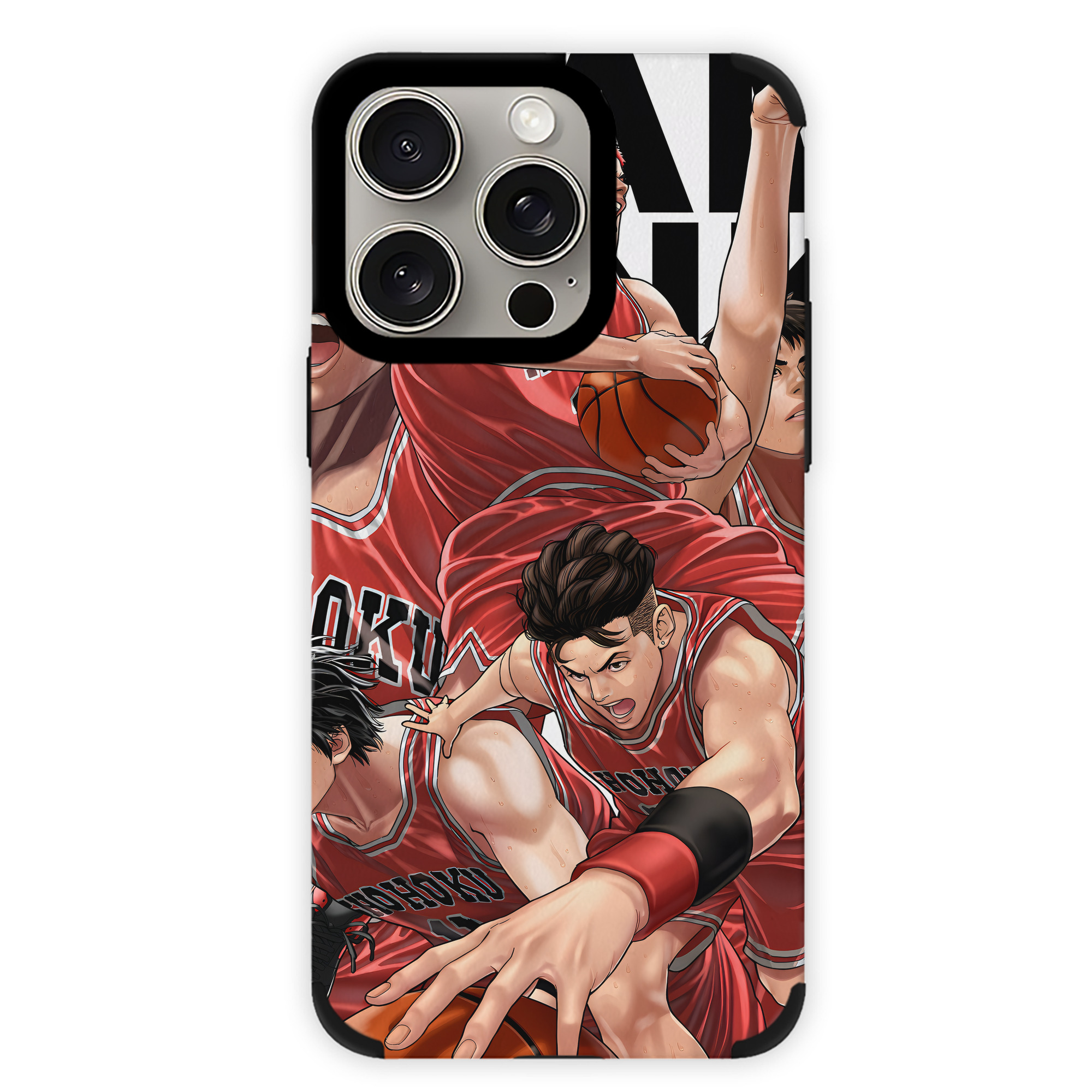 （画像用） SLAM DUNK／スラムダンク 【iPhone15ProMax対応】 PUレザー スマホケース 耐衝撃＆黄変防止