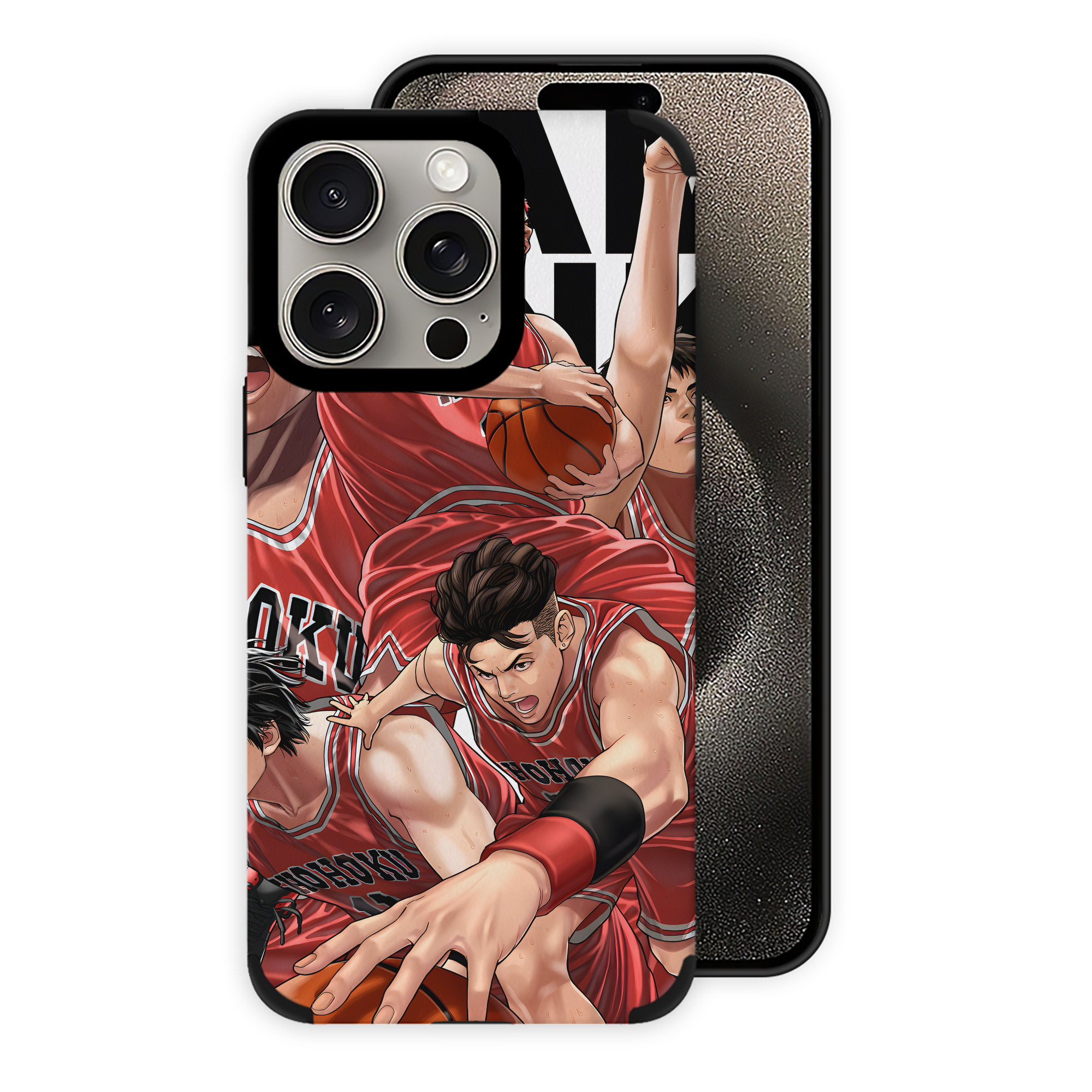 （画像用） SLAM DUNK／スラムダンク 【iPhone15ProMax対応】 PUレザー スマホケース 耐衝撃＆黄変防止