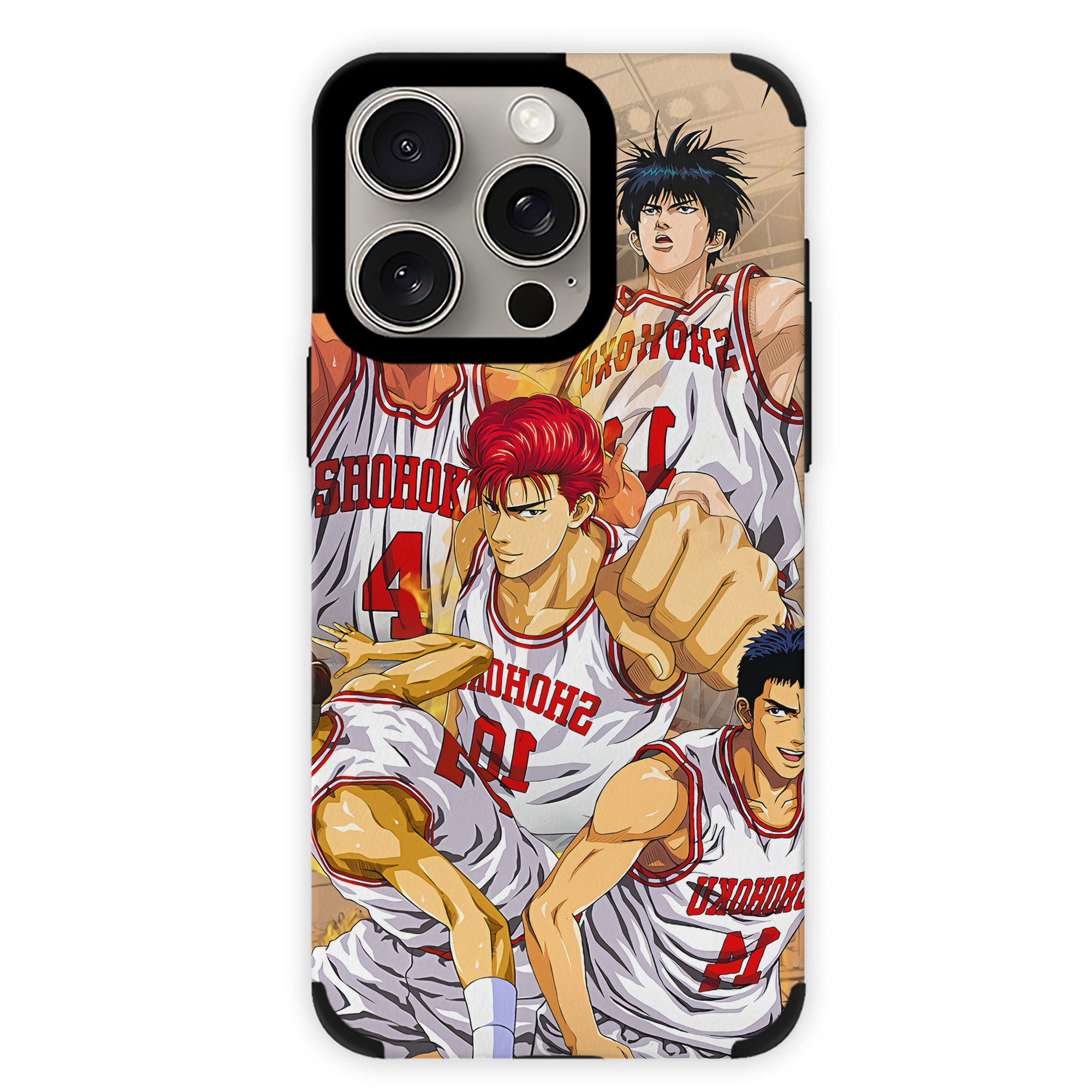 （画像用） SLAM DUNK／スラムダンク 【iPhone15ProMax対応】 PUレザー スマホケース 耐衝撃＆黄変防止